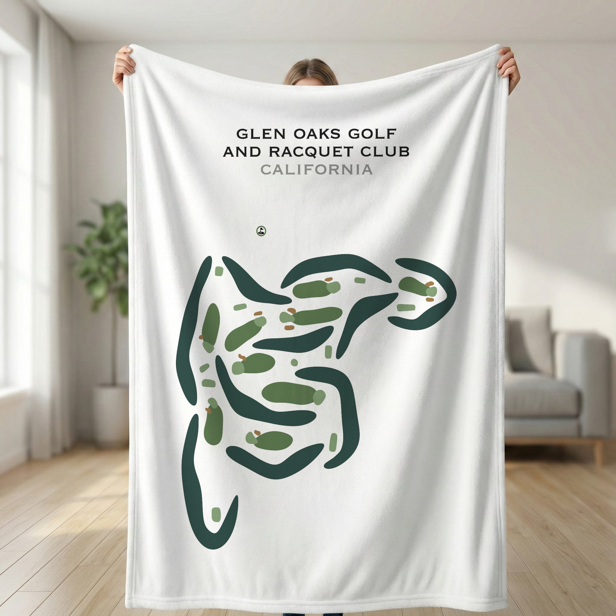 Glen Oaks Golf & Racquet Club, California - Printed Golf Courses