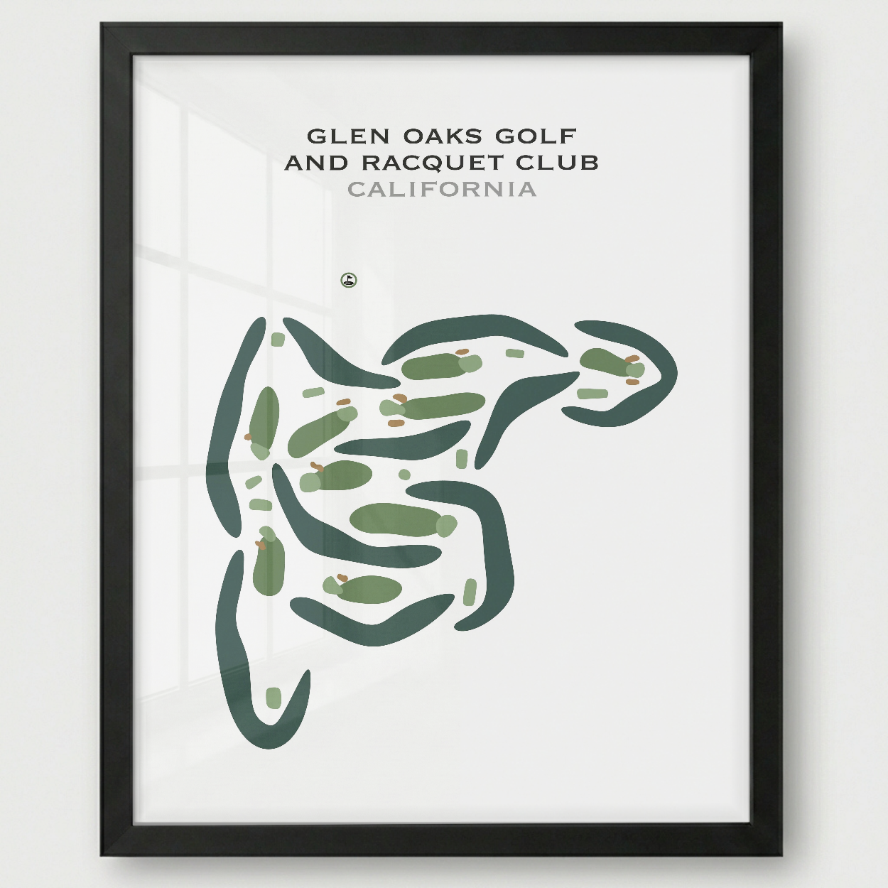 Glen Oaks Golf & Racquet Club, California - Printed Golf Courses