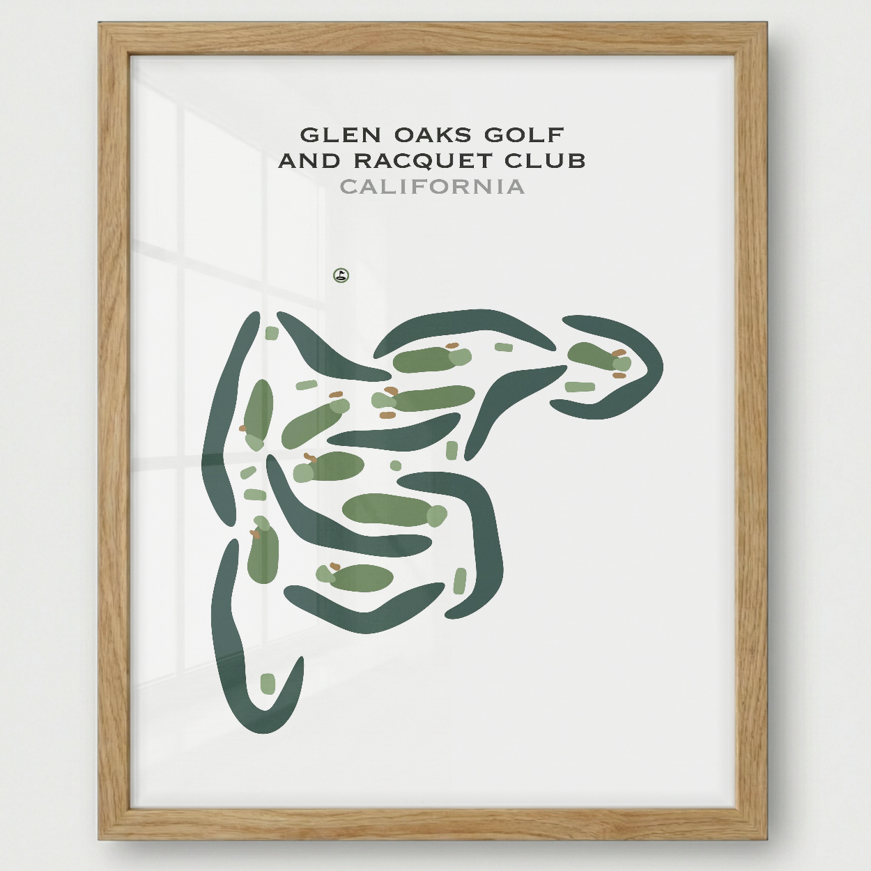 Glen Oaks Golf & Racquet Club, California - Printed Golf Courses