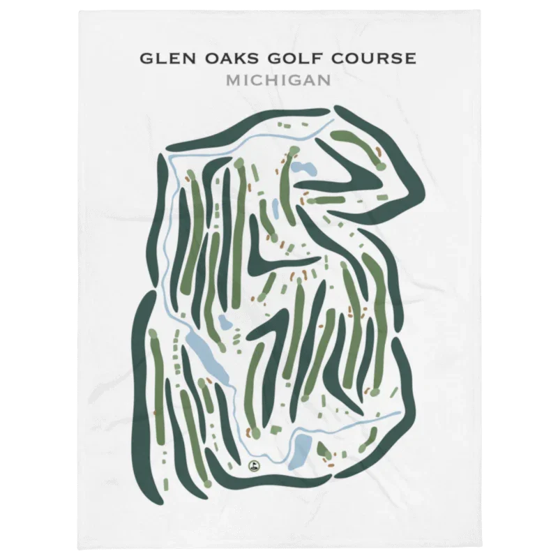 Glen Oaks Golf Club, Michigan - Printed Golf Courses