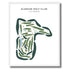 Glencoe Golf Club, Illinois - Printed Golf Courses