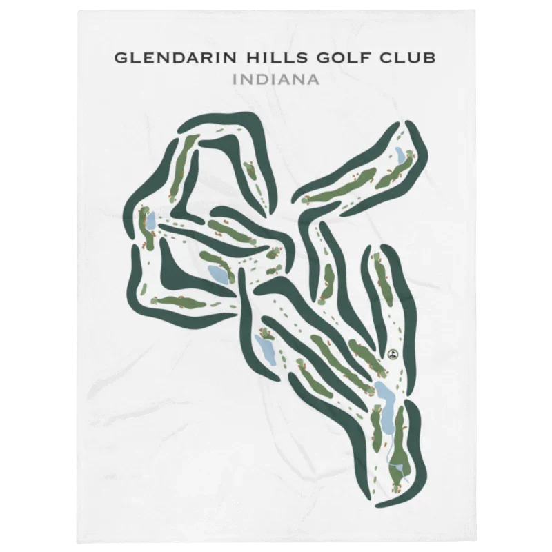 Glendarin Hills Golf Club, Indiana - Printed Golf Courses