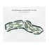 Glendora Country Club, California - Printed Golf Courses