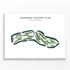 Glendora Country Club, California - Printed Golf Courses
