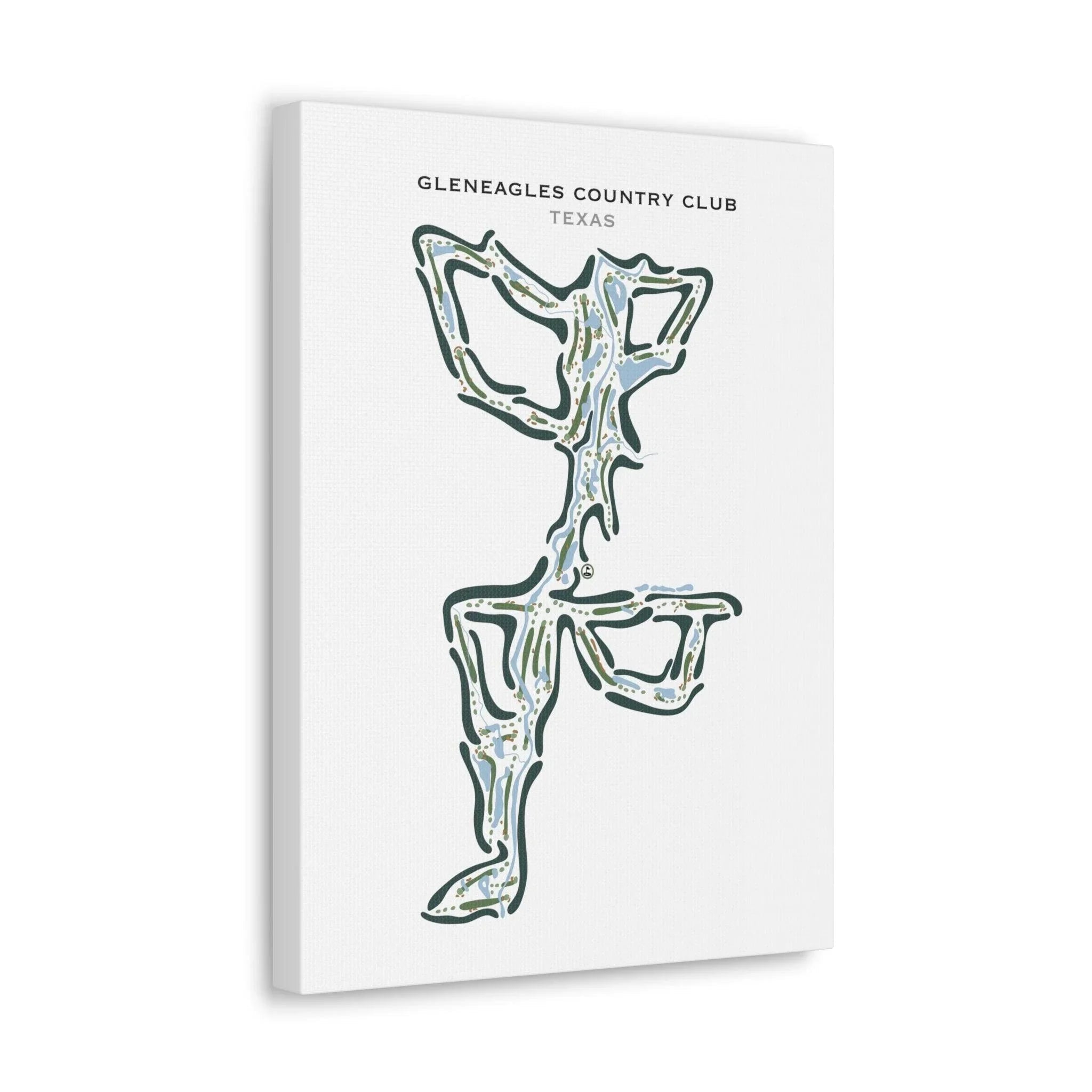 Gleneagles Country Club, Texas - Printed Golf Courses