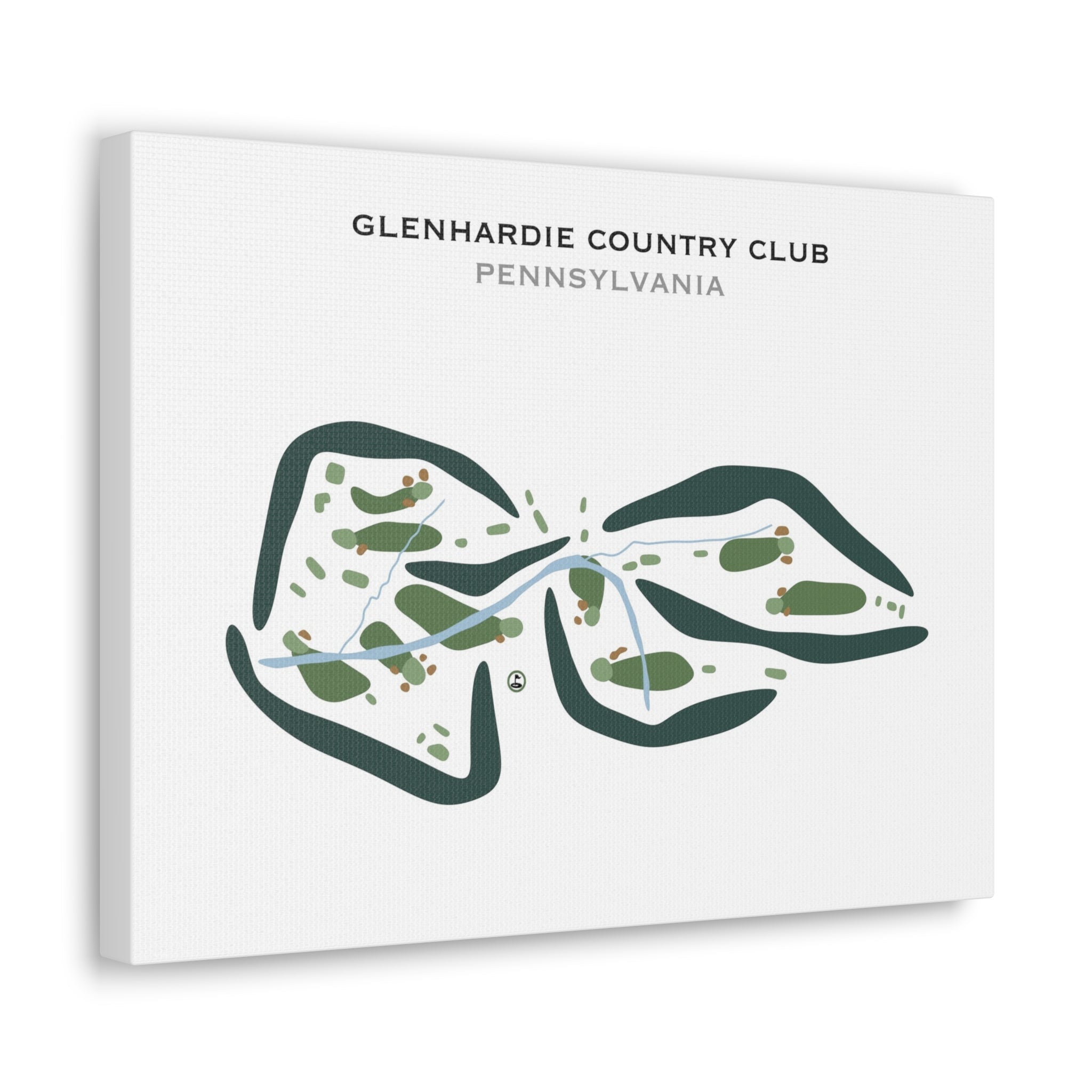 Glenhardie Country Club, Pennsylvania - Printed Golf Courses