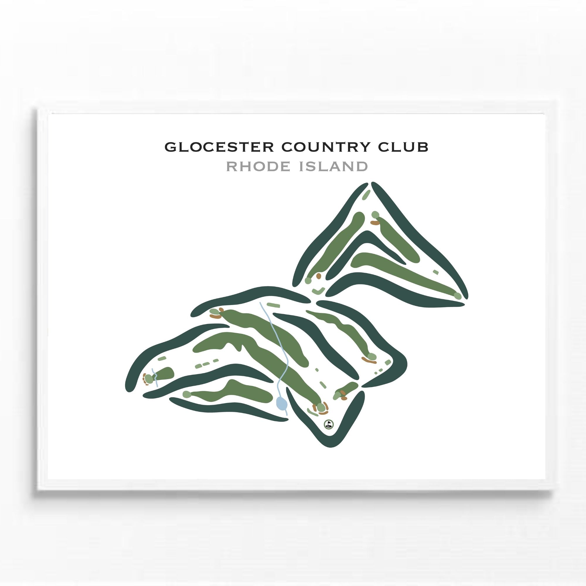 Glocester Country Club, Rhode Island - Printed Golf Courses