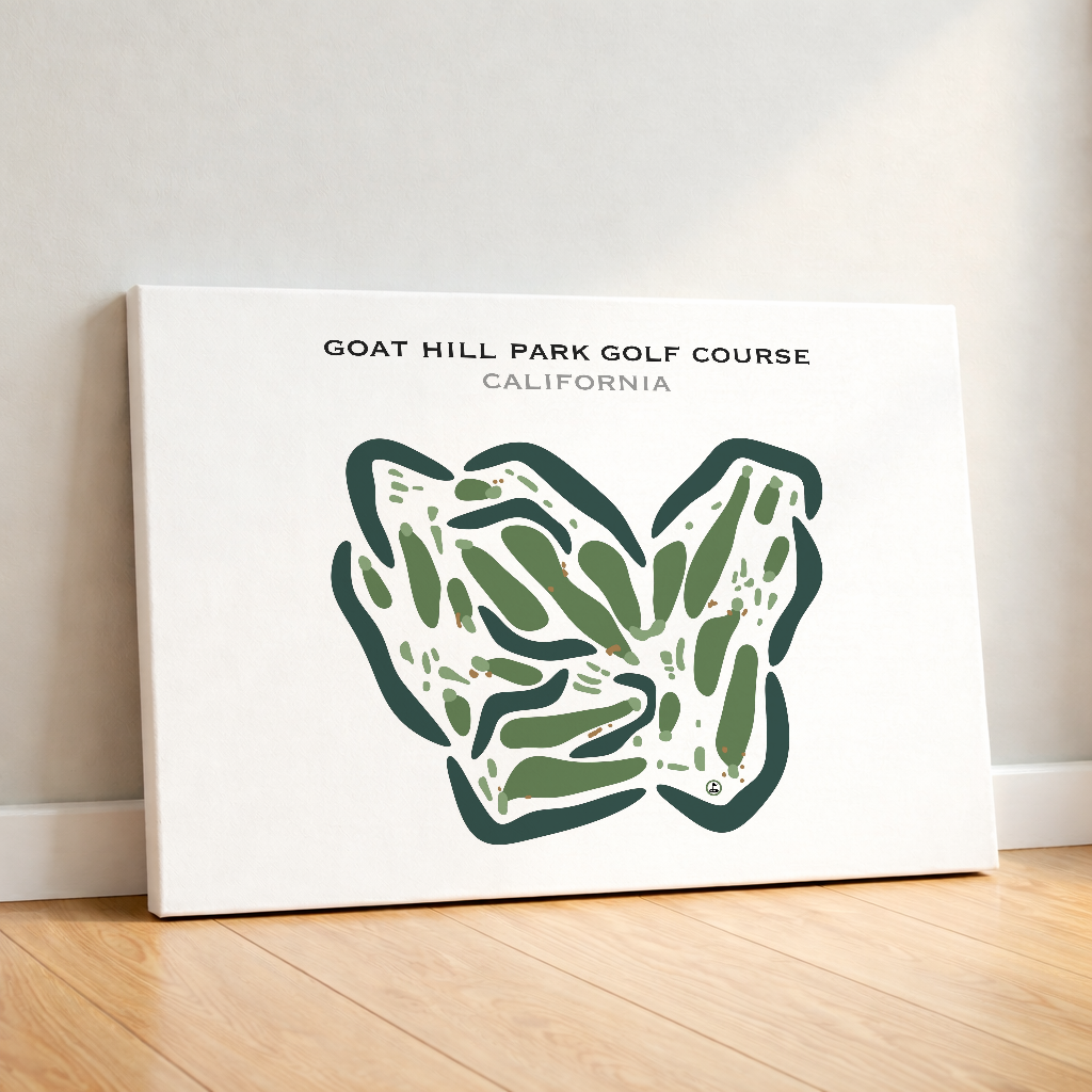 Goat Hill Park Course, California - Printed Golf Courses