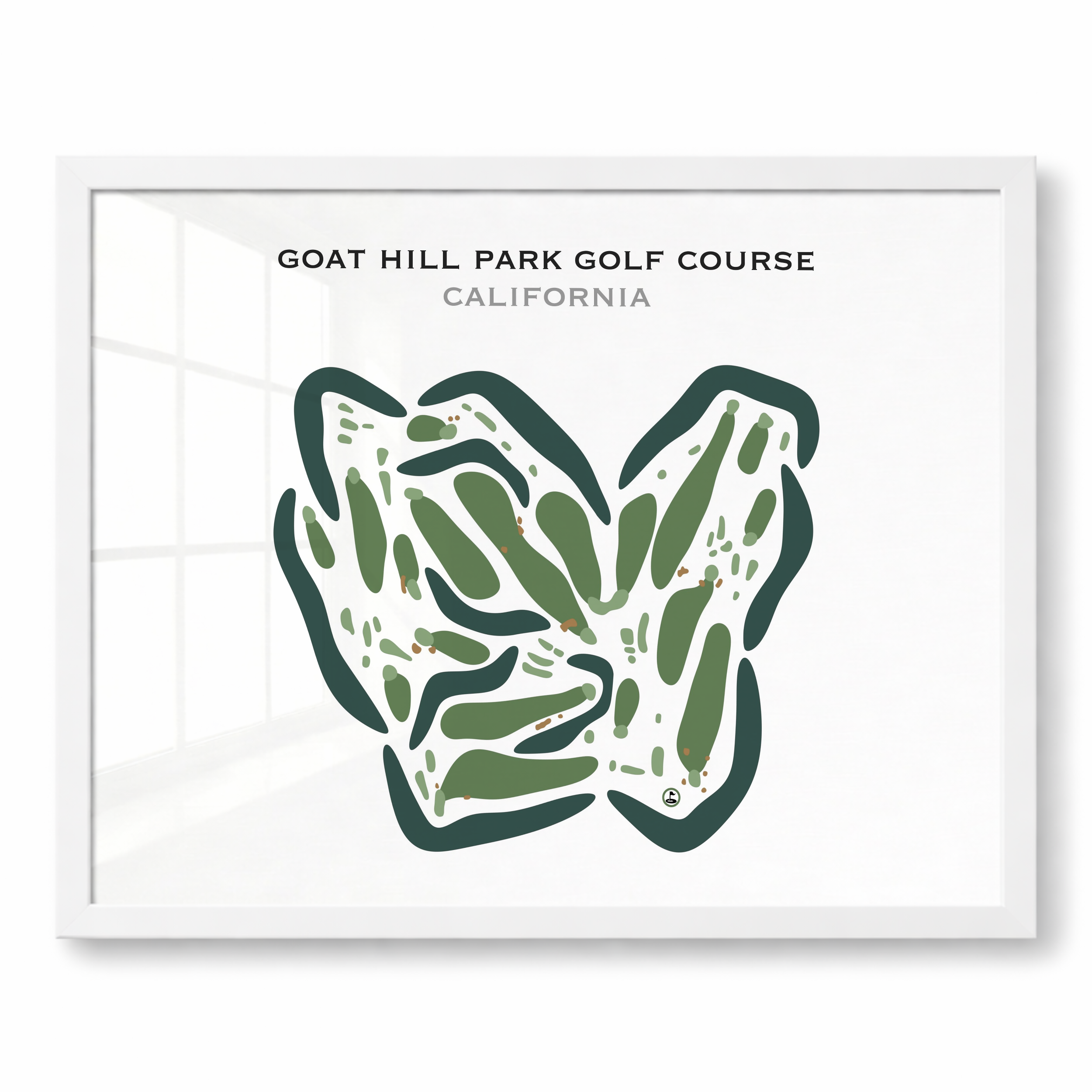 Goat Hill Park Course, California - Printed Golf Courses