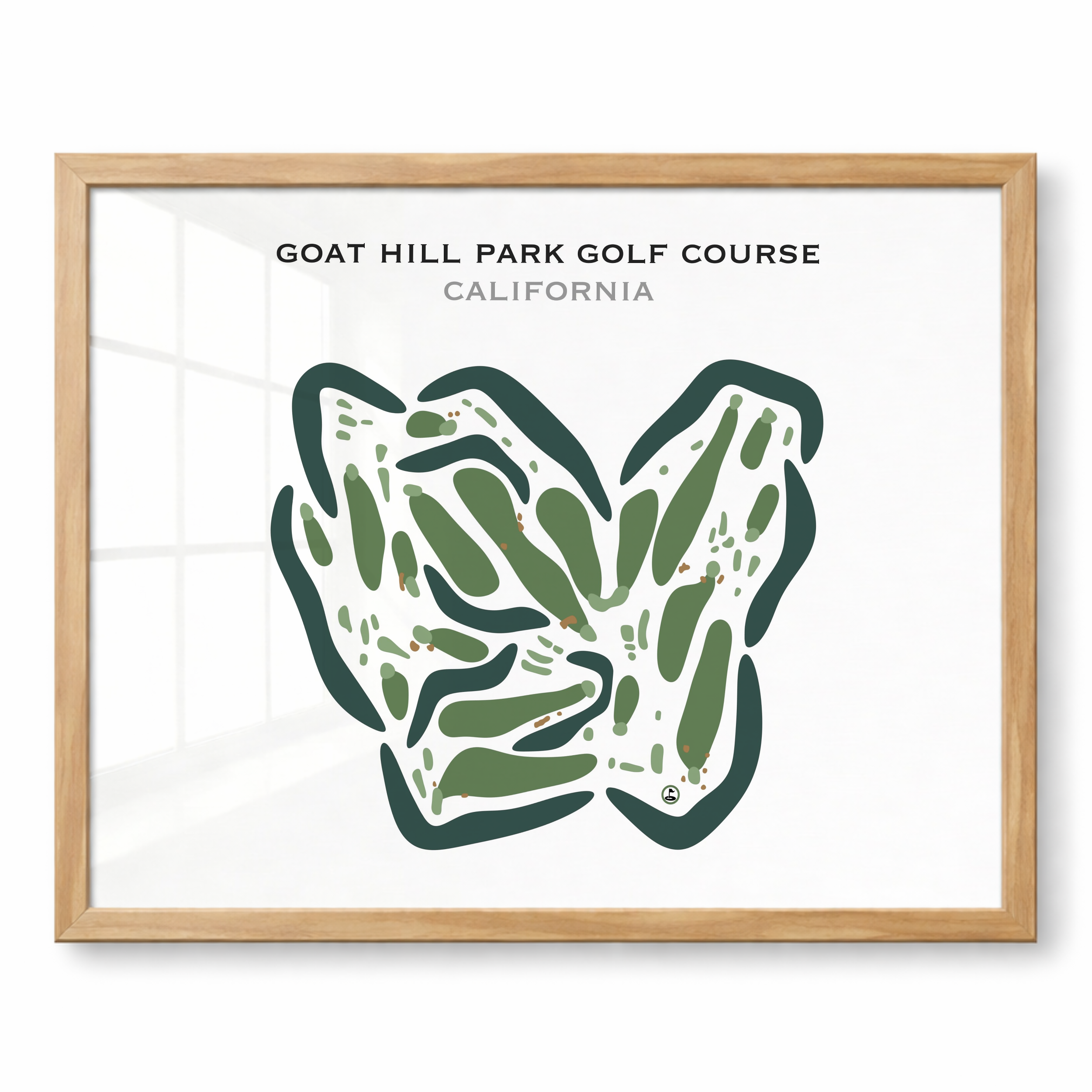 Goat Hill Park Course, California - Printed Golf Courses