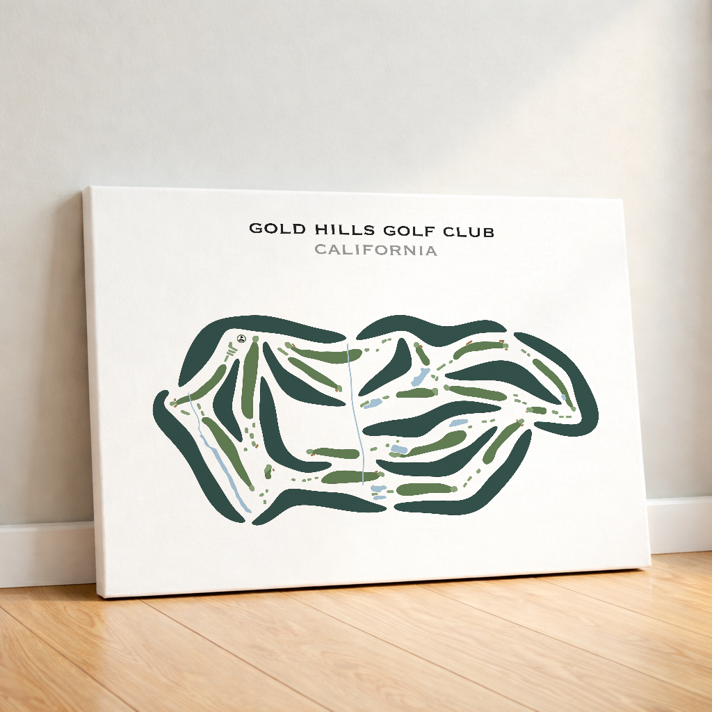 Gold Hills Golf Club, California - Printed Golf Courses