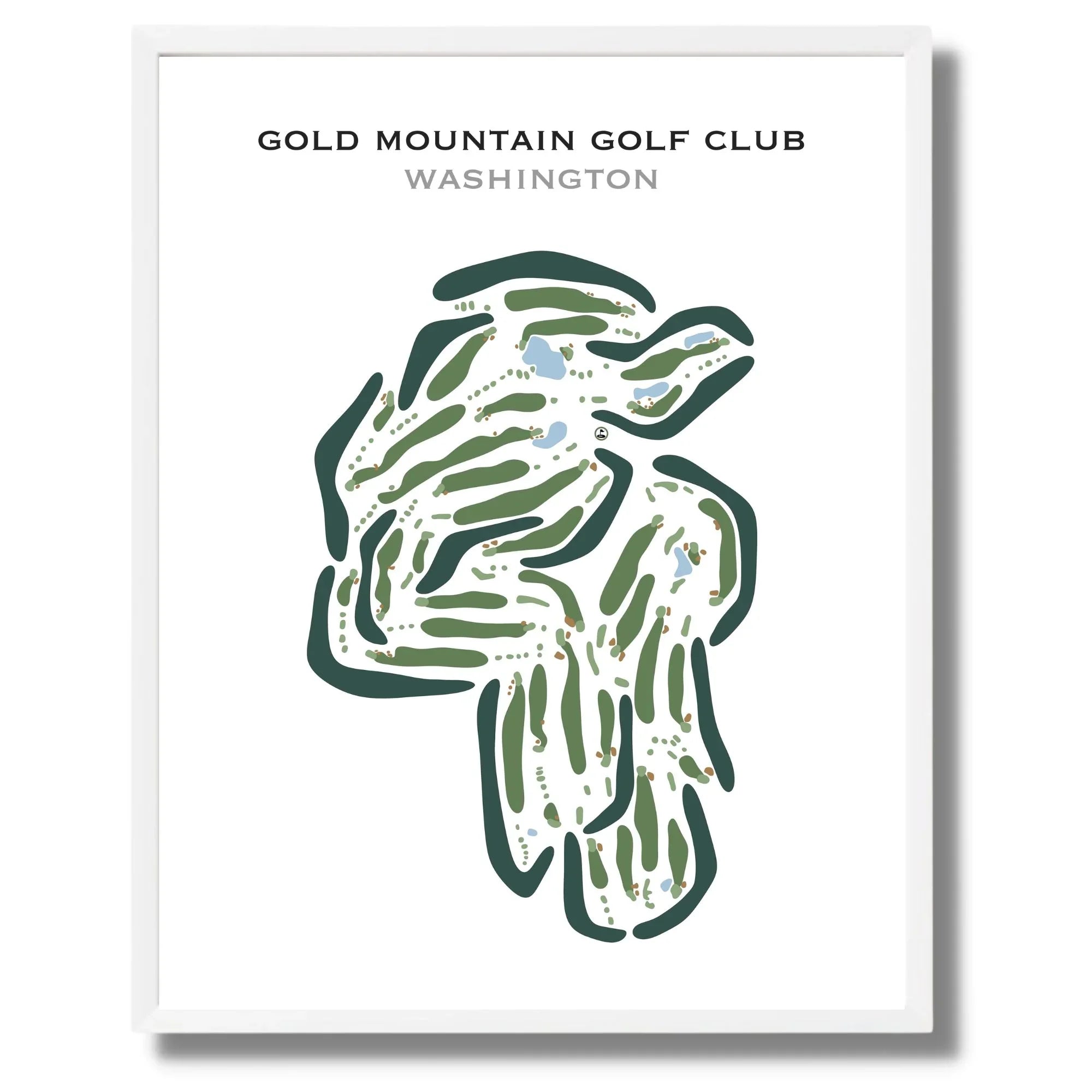 Gold Mountain Golf Club, Washington - Printed Golf Courses