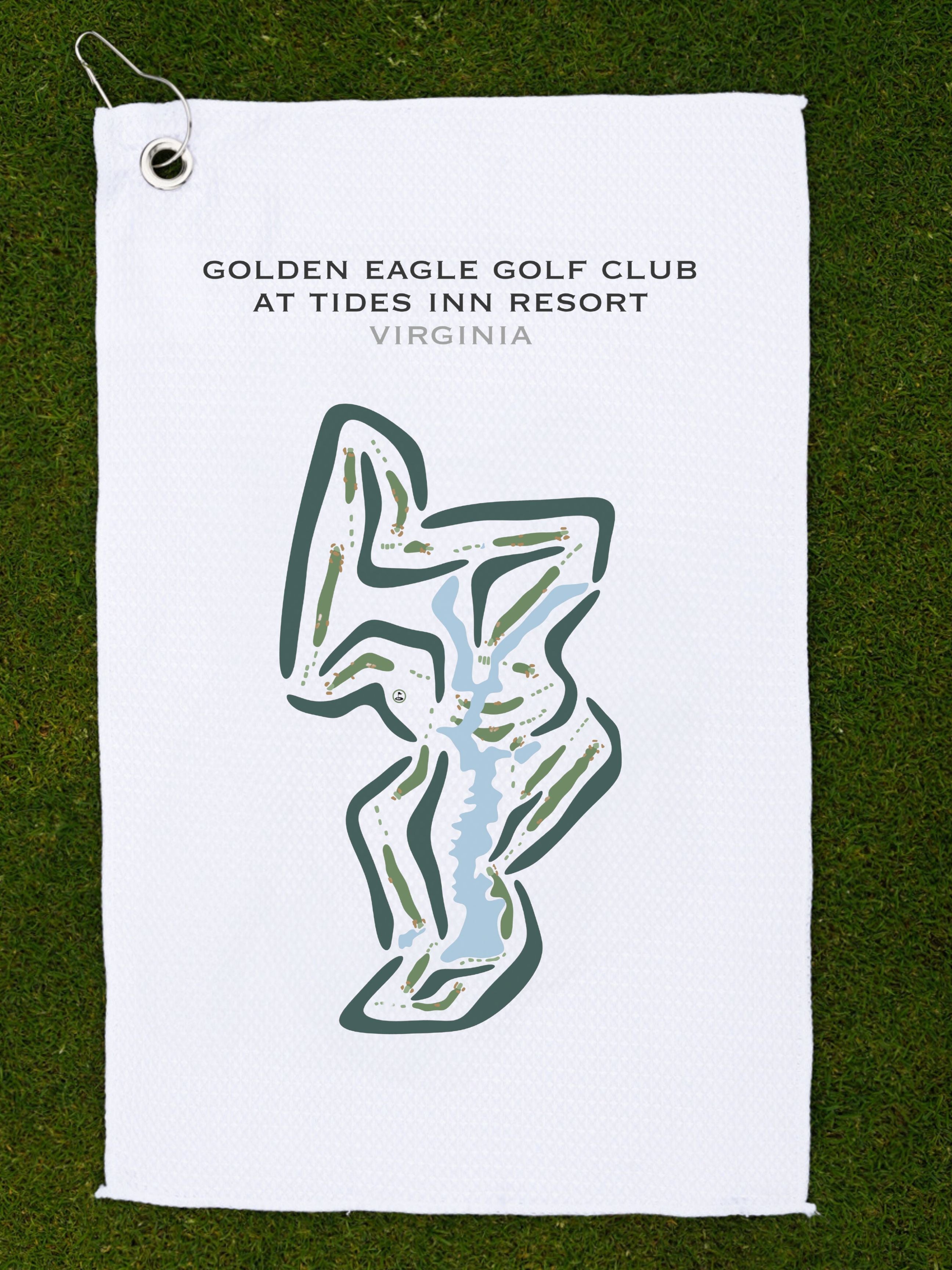 Golden Eagle Golf Course at The Tides Inn Resort, Virginia - Printed Golf Courses