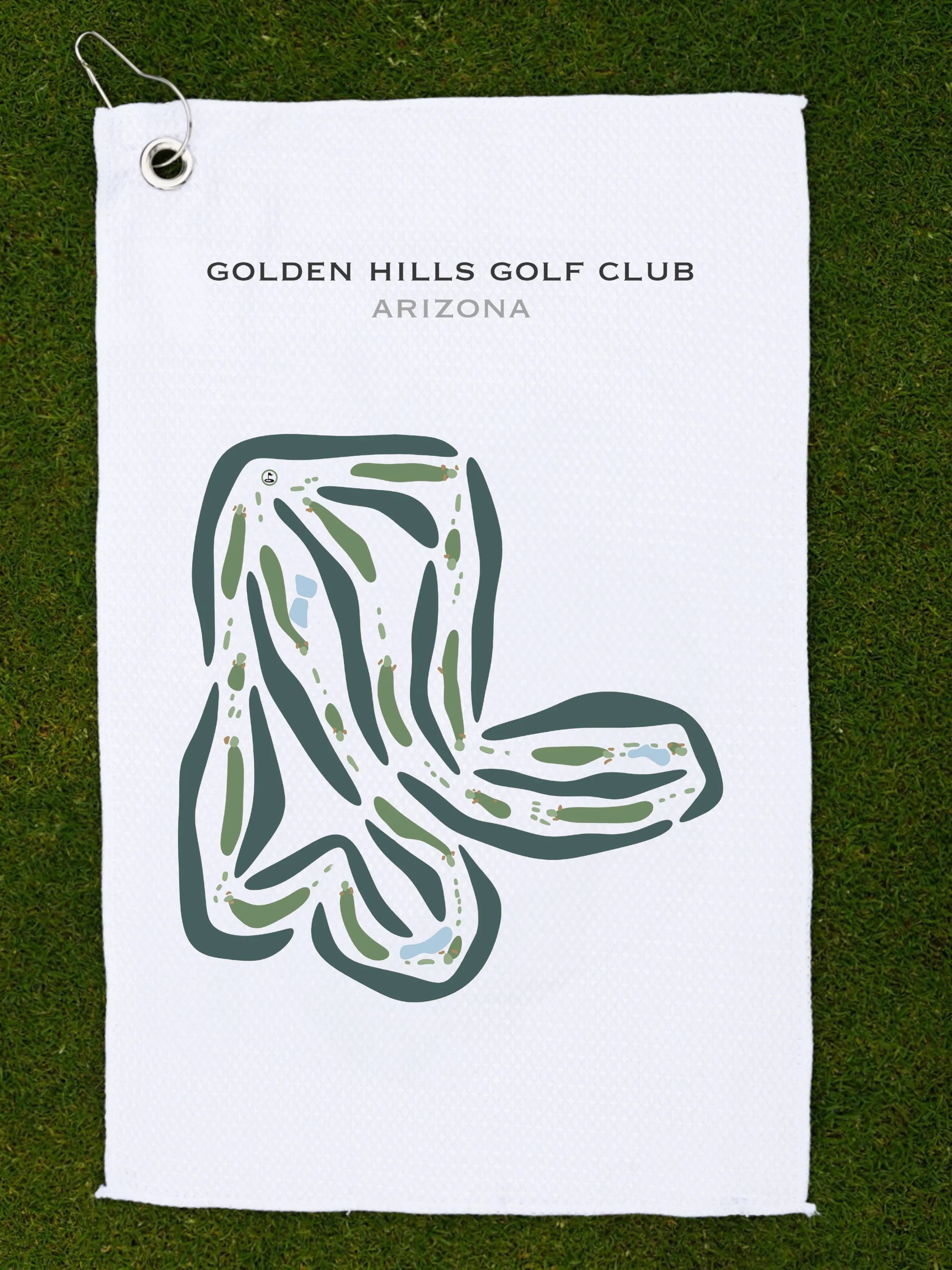 Golden Hills Golf Club, Arizona - Printed Golf Courses
