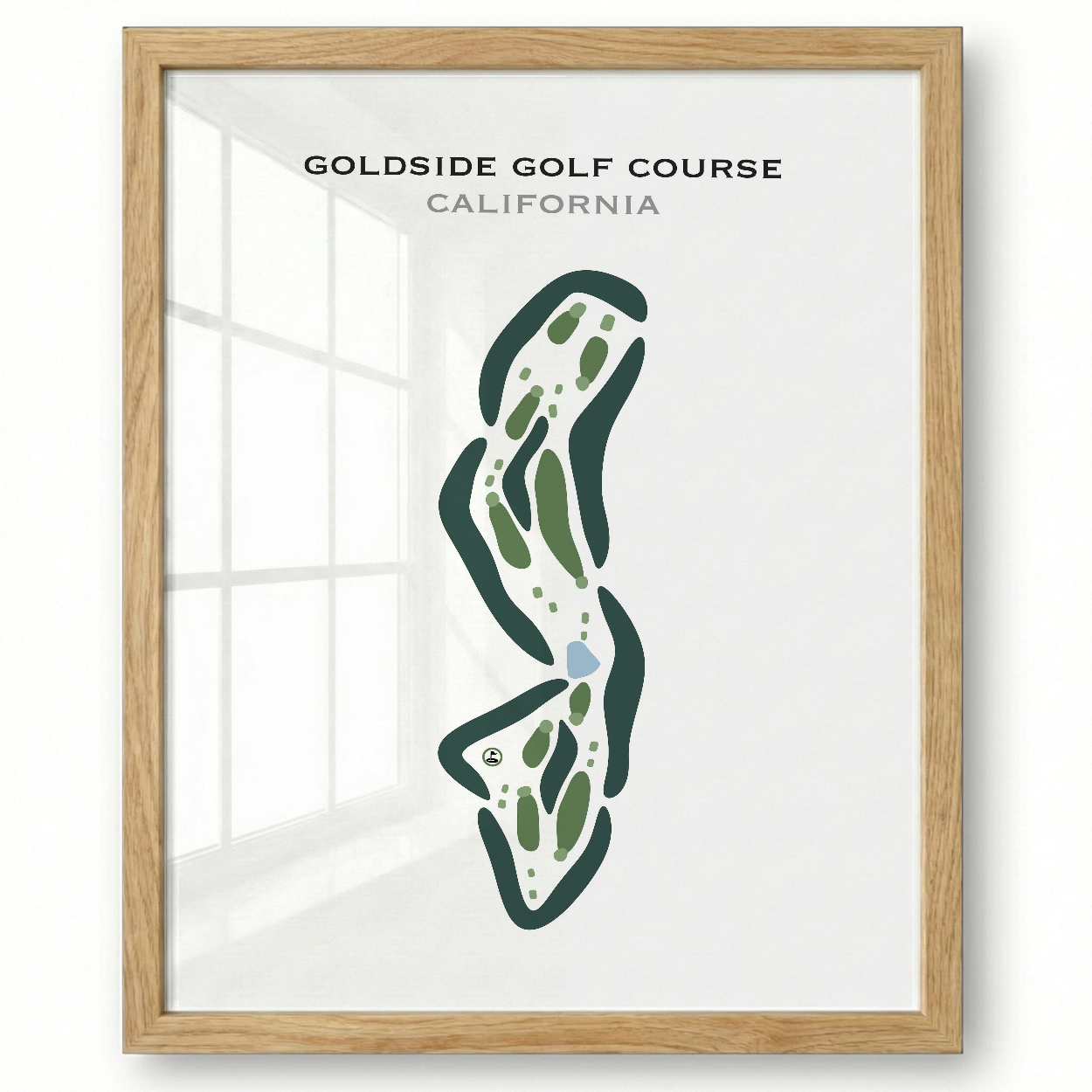 Goldside Golf Course, California - Printed Golf Courses