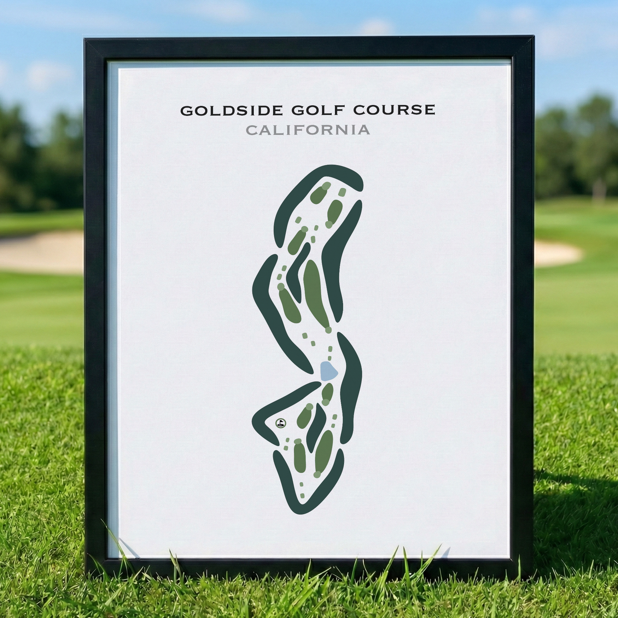 Goldside Golf Course, California - Printed Golf Courses