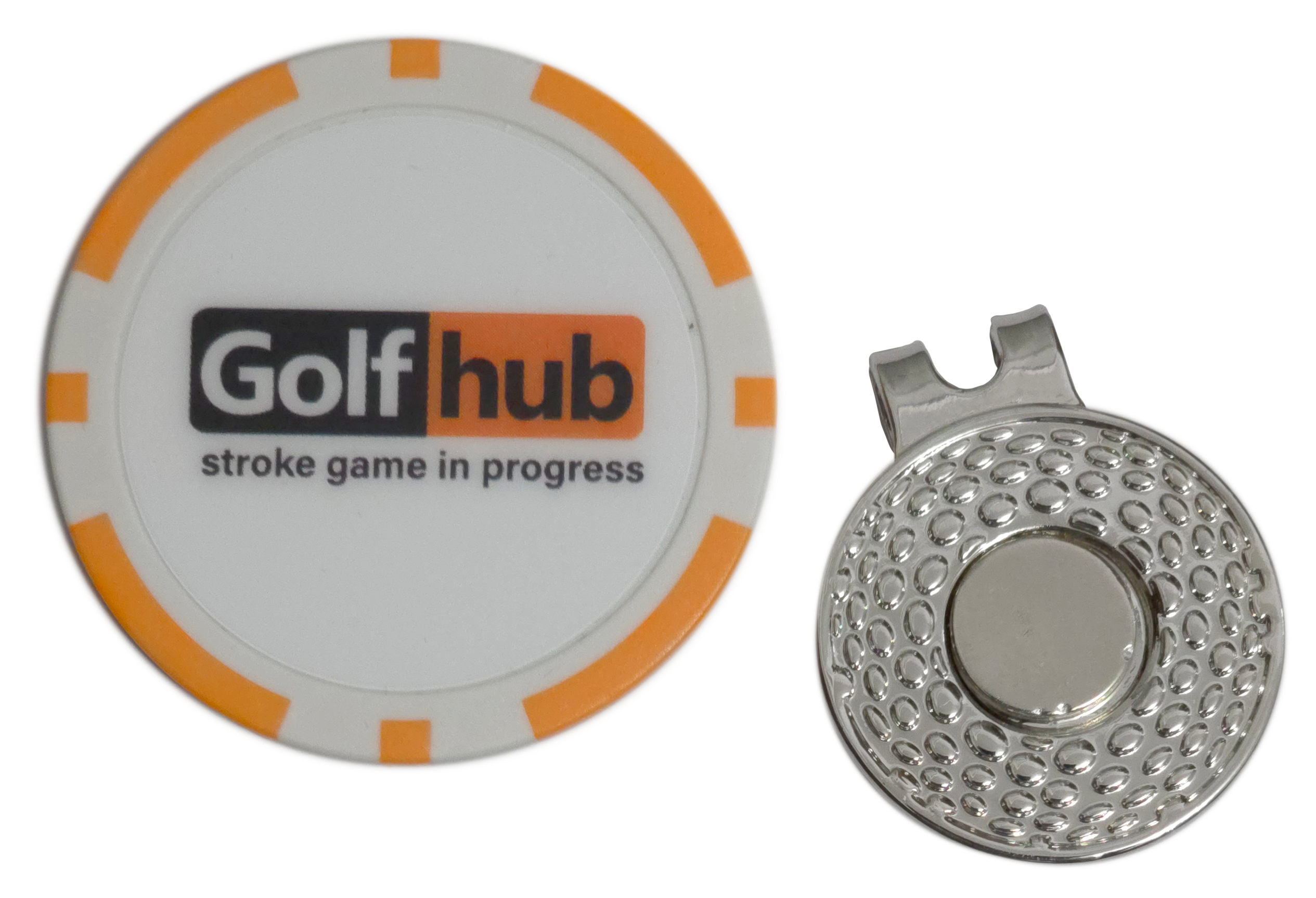 “Golfhub – Stroke Game in Progress” Golf Ball Marker Poker Chip