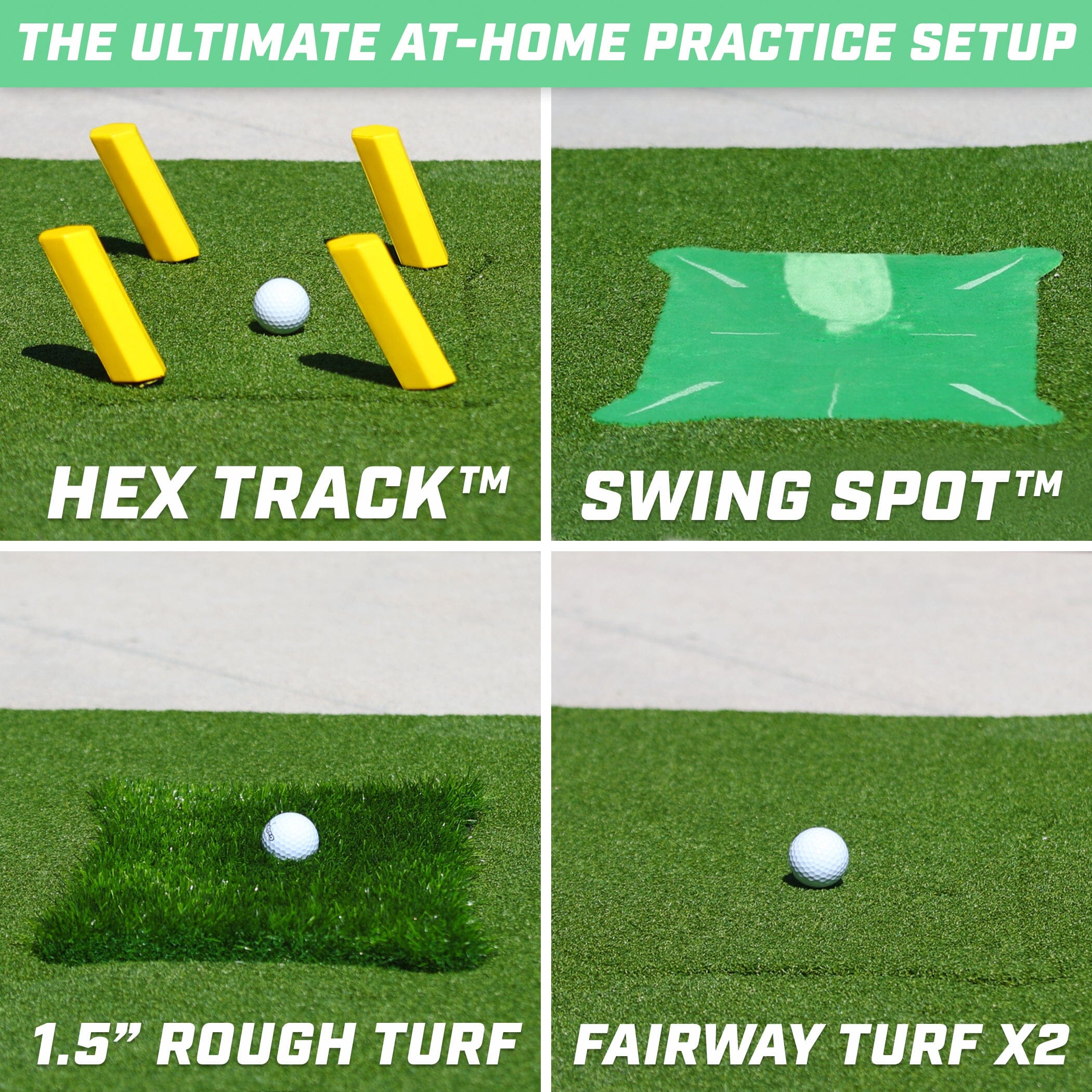 GoSports 5 ft x 4 ft PRO Golf Practice Hitting Mat