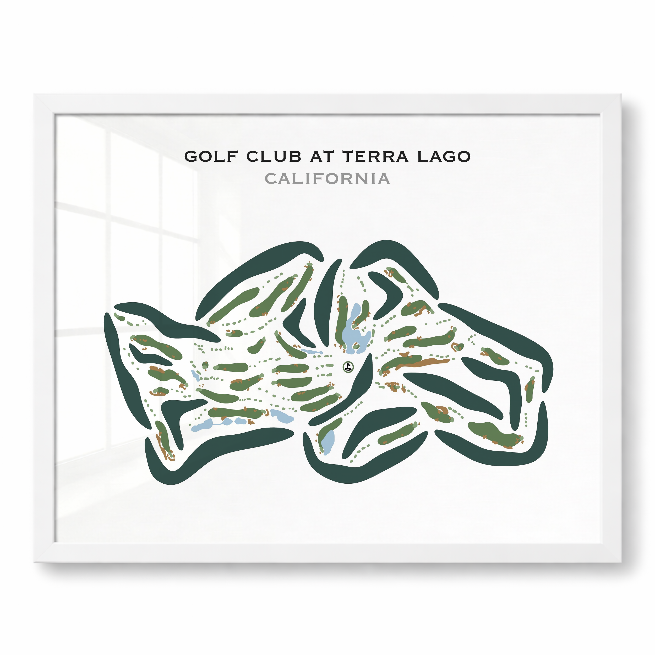 Golf Club At Terra Lago, California - Printed Golf Courses