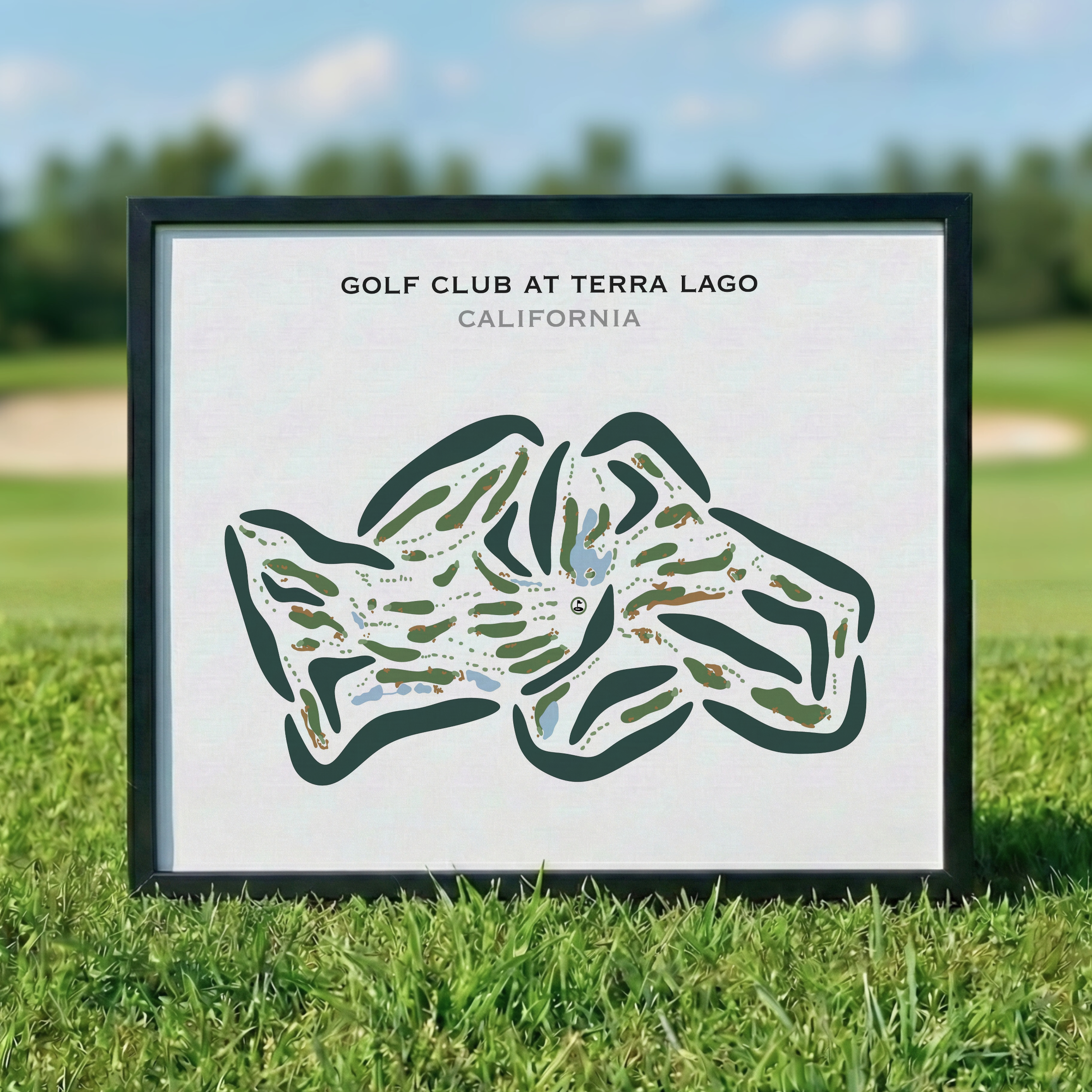Golf Club At Terra Lago, California - Printed Golf Courses