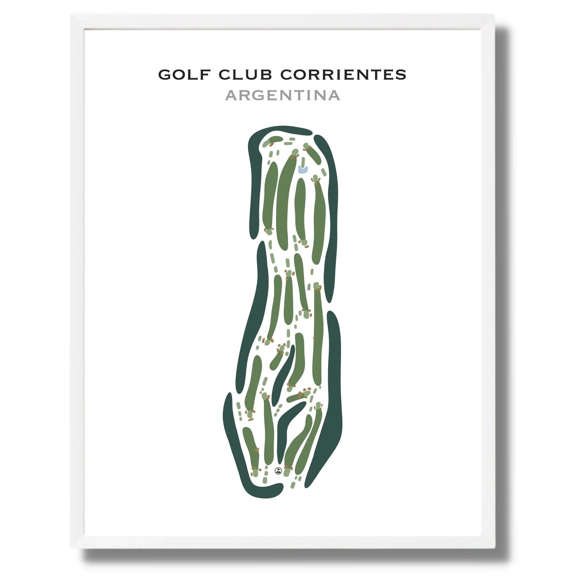 Golf Club Corrientes, Argentina - Printed Golf Course