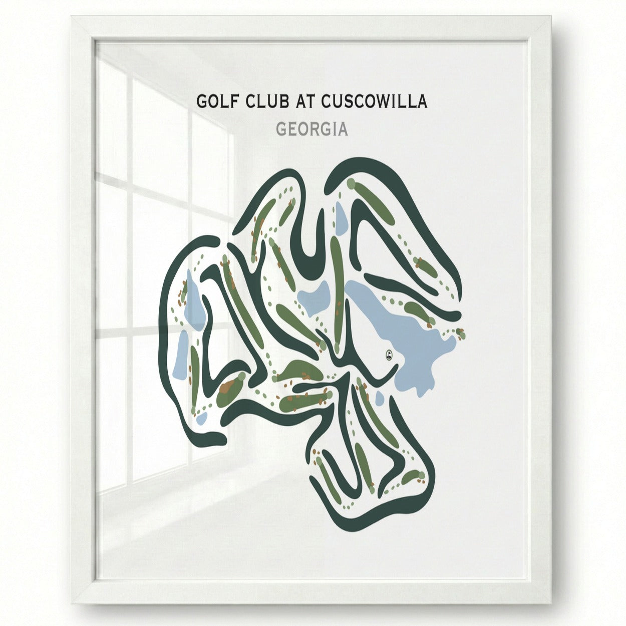 Golf Club at Cuscowilla, Georgia - Printed Golf Courses