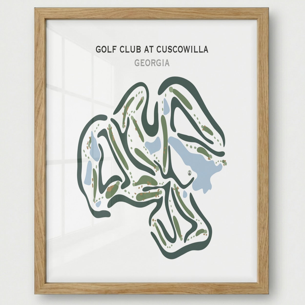 Golf Club at Cuscowilla, Georgia - Printed Golf Courses