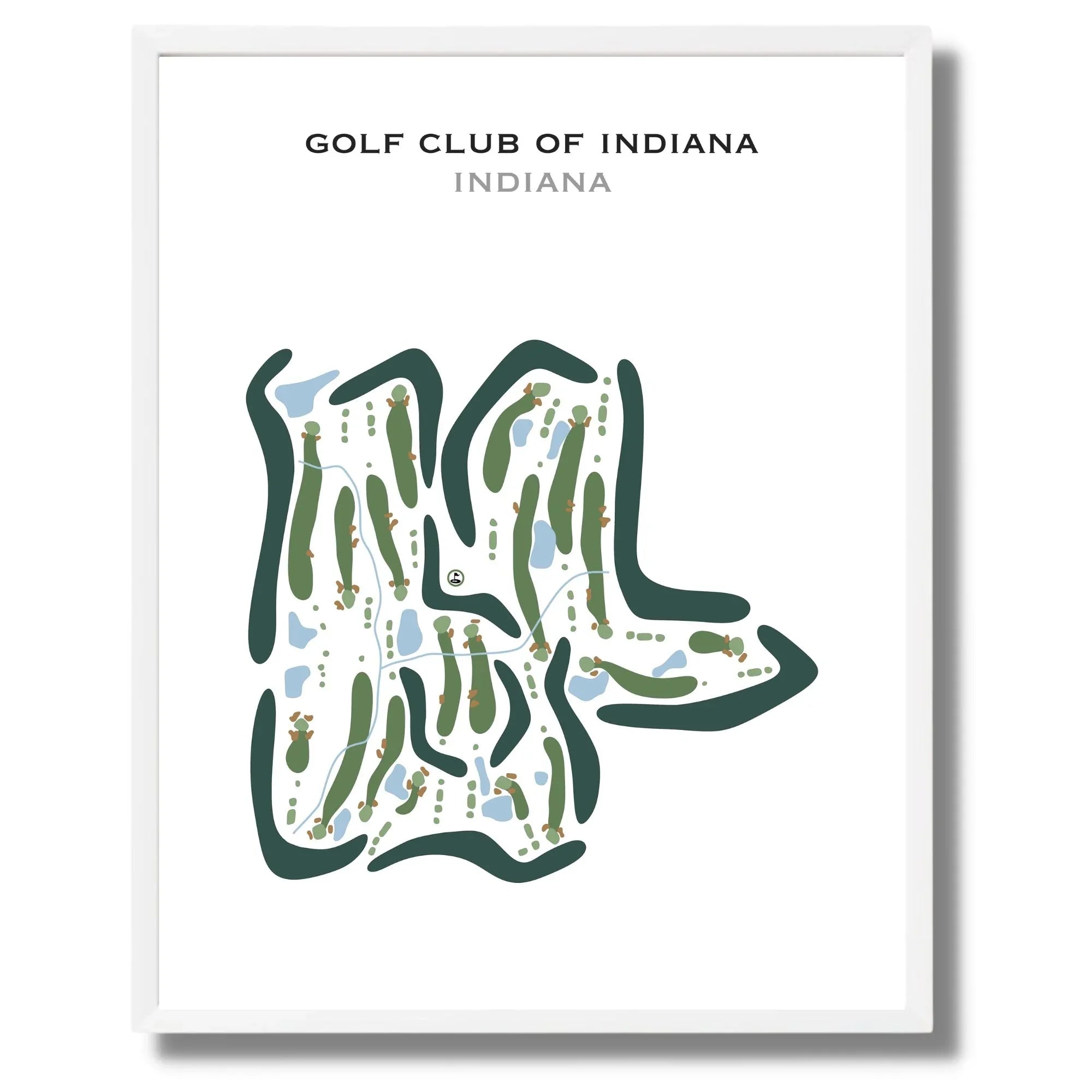 Golf Club of Indiana, Indiana - Printed Golf Courses