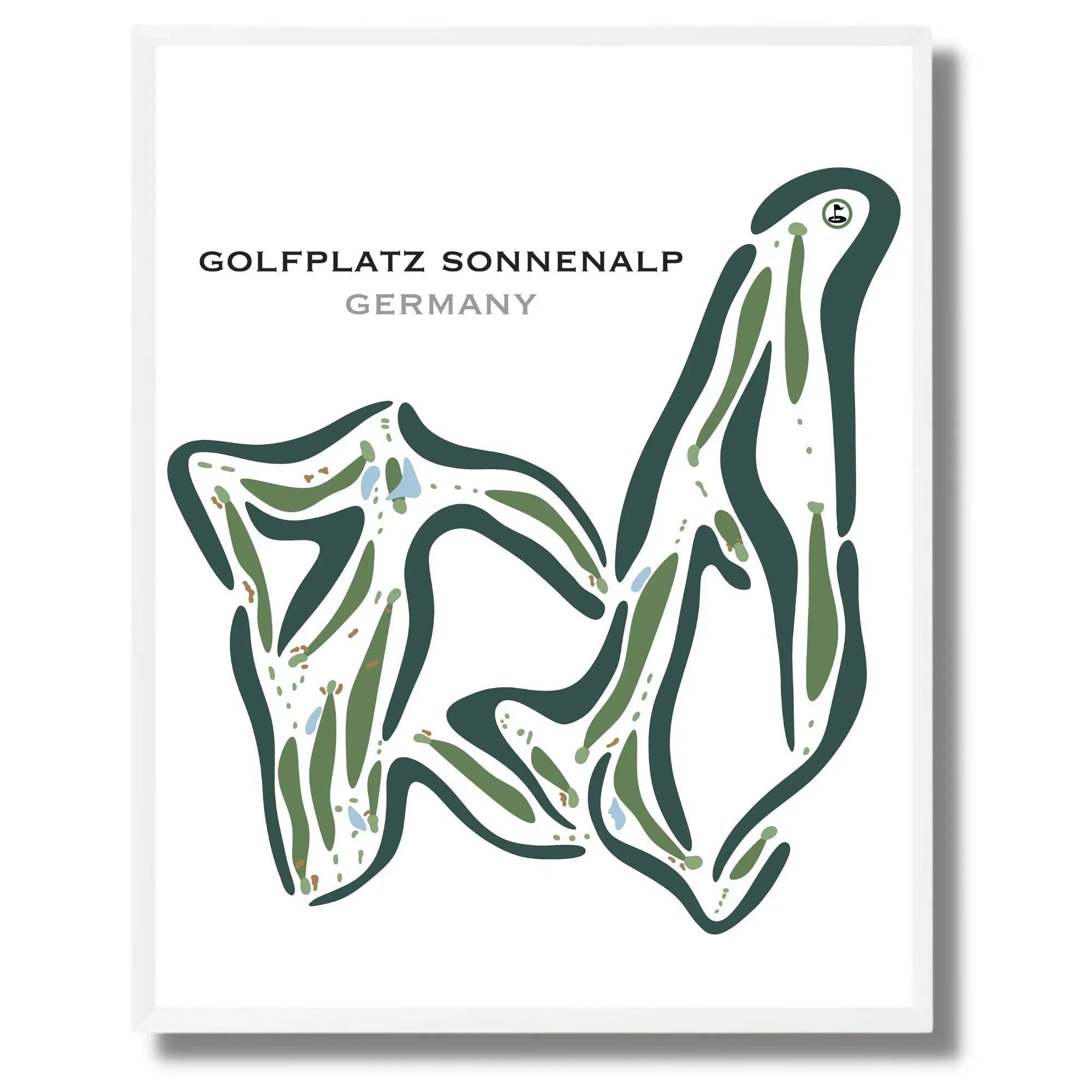 Golfplatz Sonnenalp, Germany - Printed Golf Courses