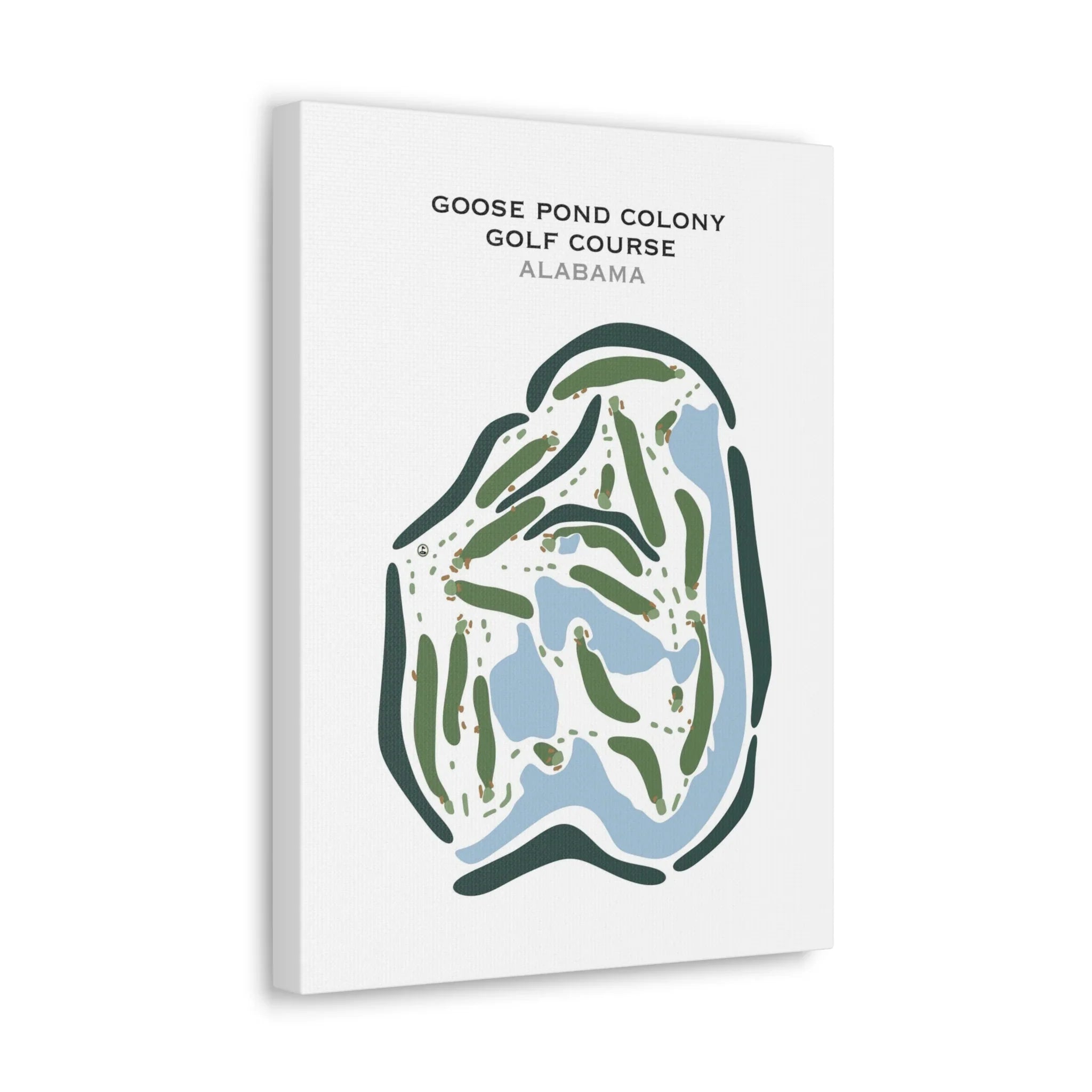 Goose Pond Colony Golf Course, Alabama - Printed Golf Courses