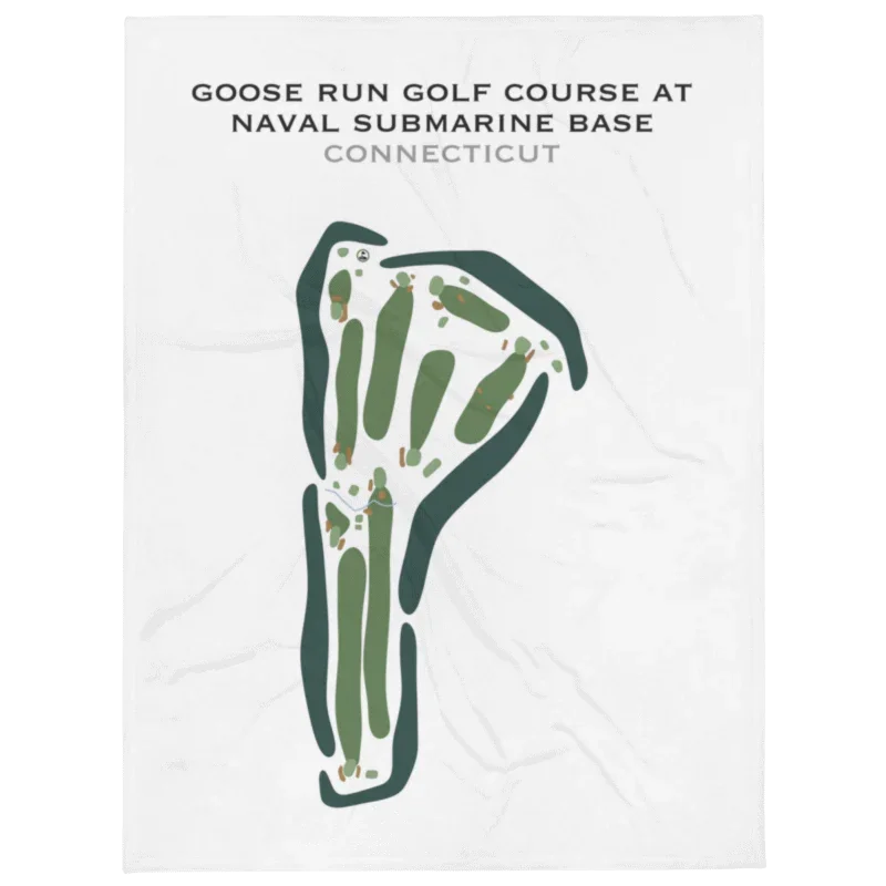 Goose Run Golf Course at Naval Submarine Base, Connecticut - Printed Golf Courses