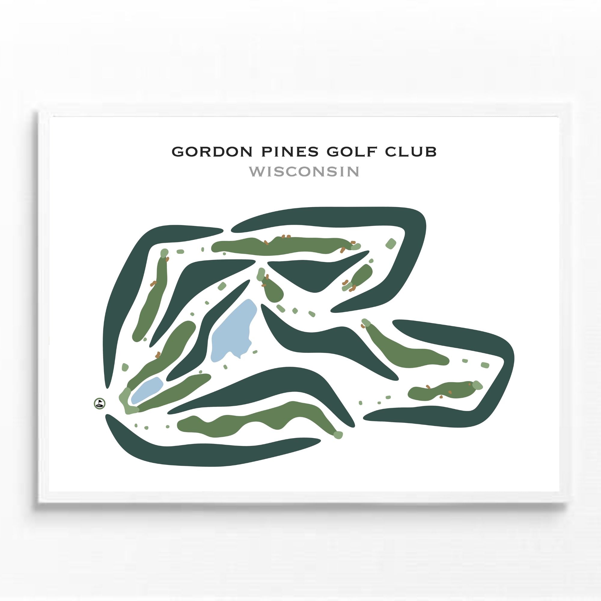 Gordon Pines Golf Club, Wisconsin - Printed Golf Courses