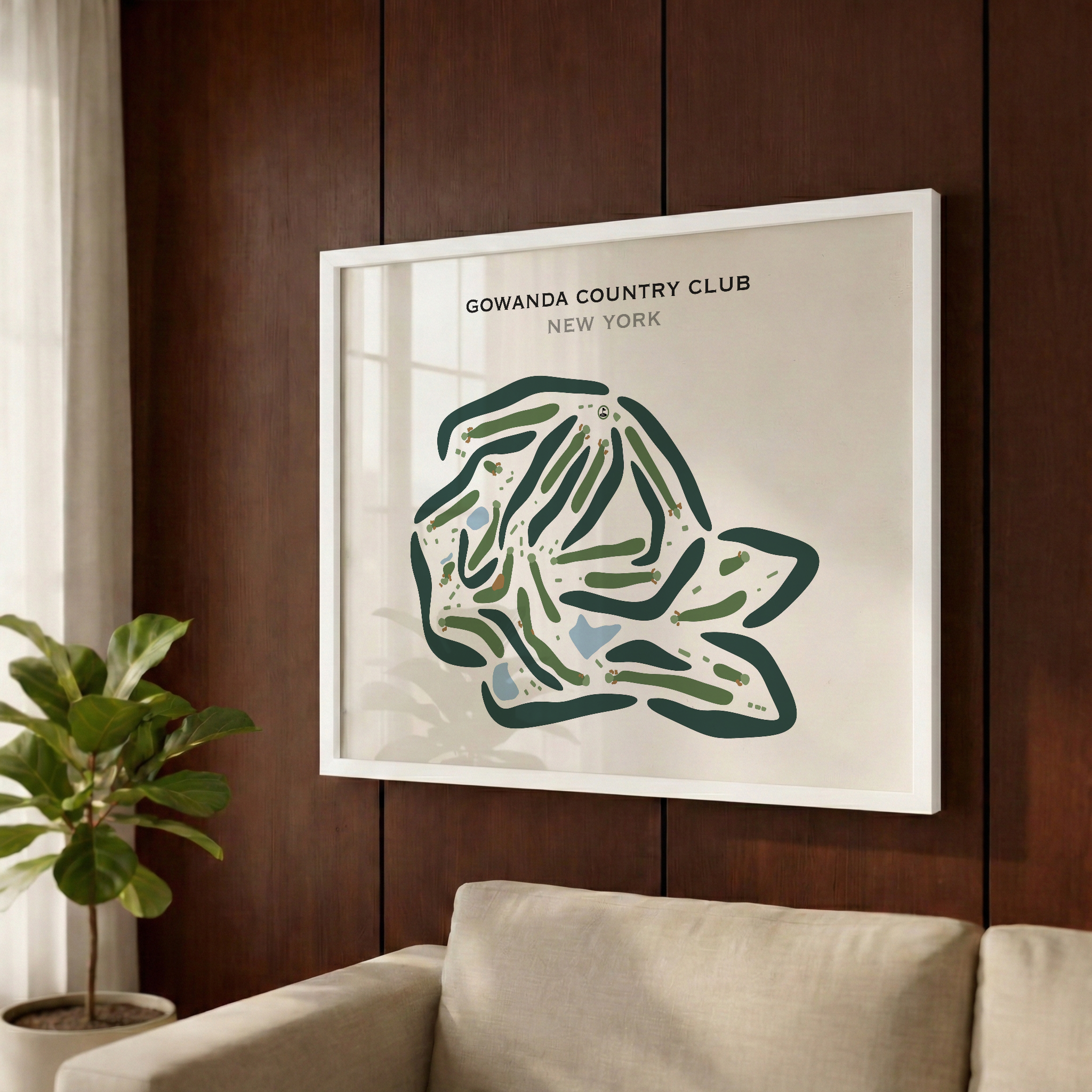 Gowanda Country Club, New York - Printed Golf Courses