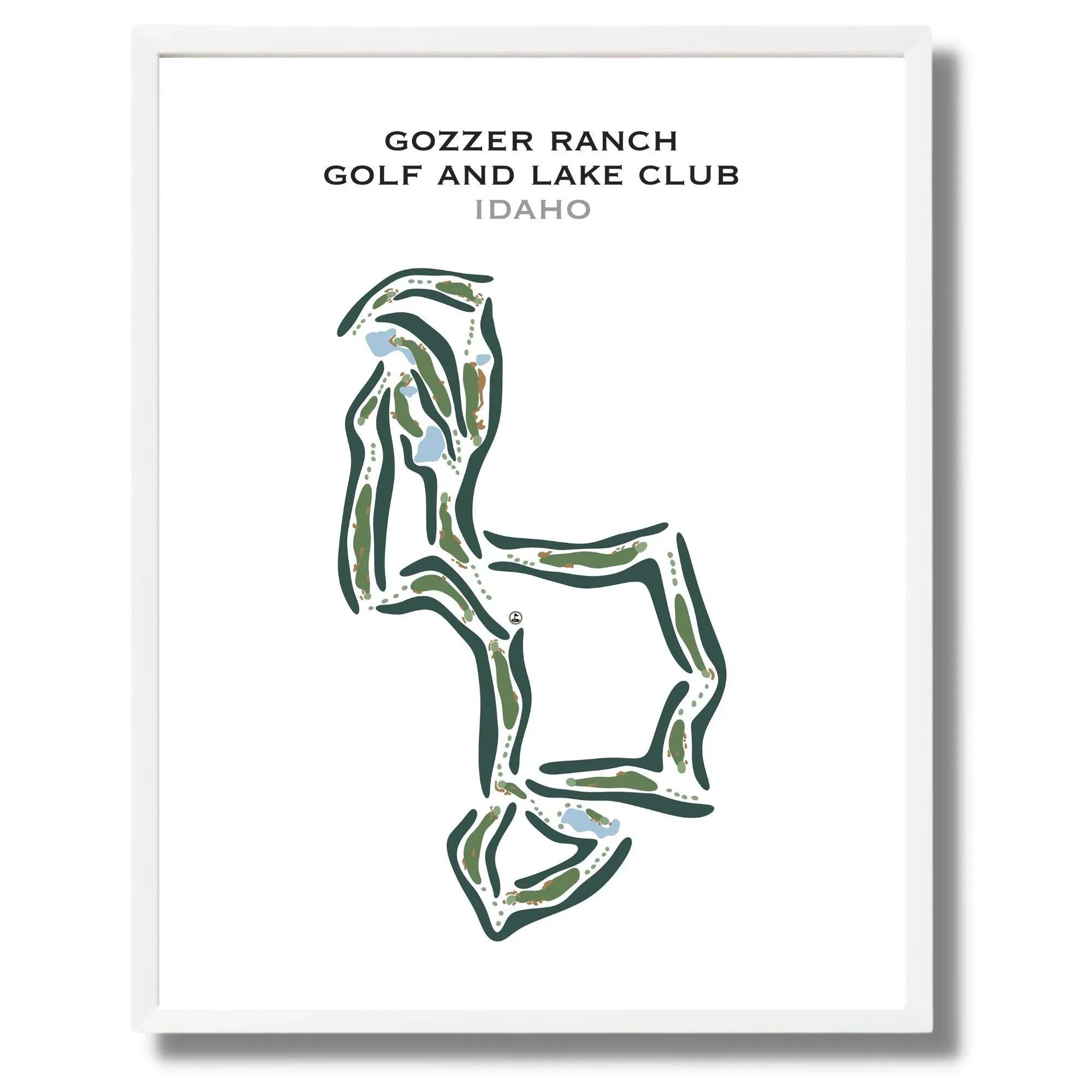 Gozzer Ranch Golf and Lake Club, Idaho - Printed Golf Courses