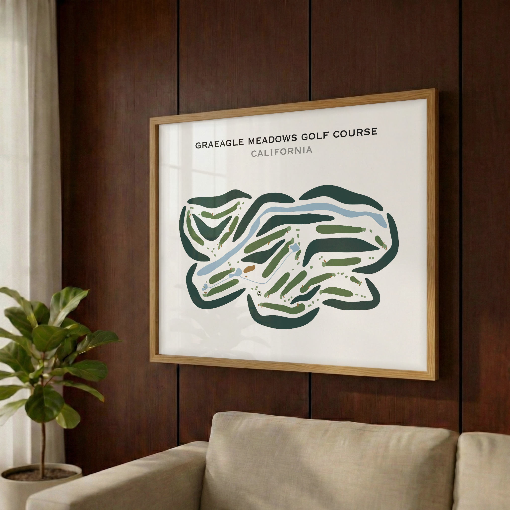 Graeagle Meadows Golf Course, California - Printed Golf Course