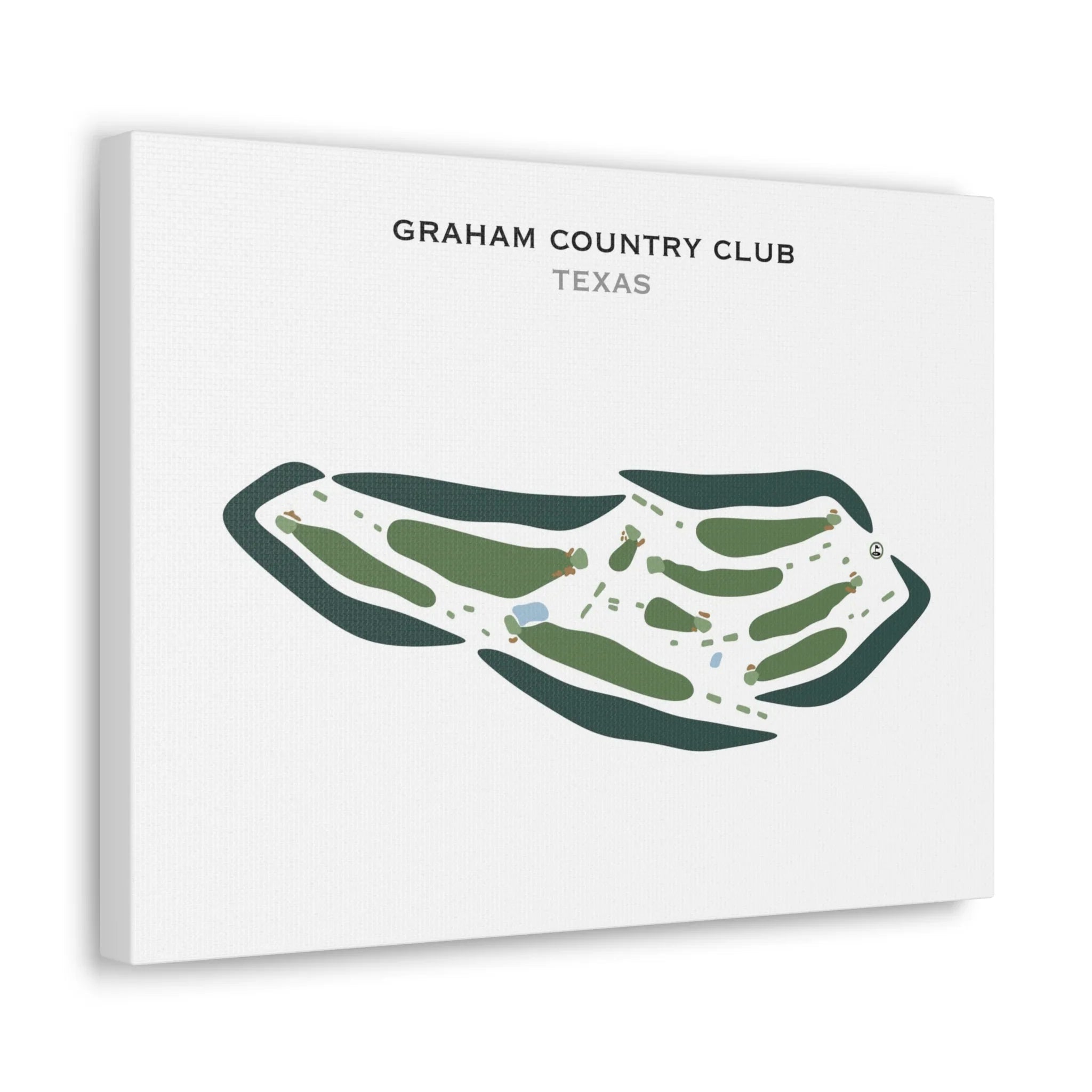 Graham Country Club, Texas - Printed Golf Courses