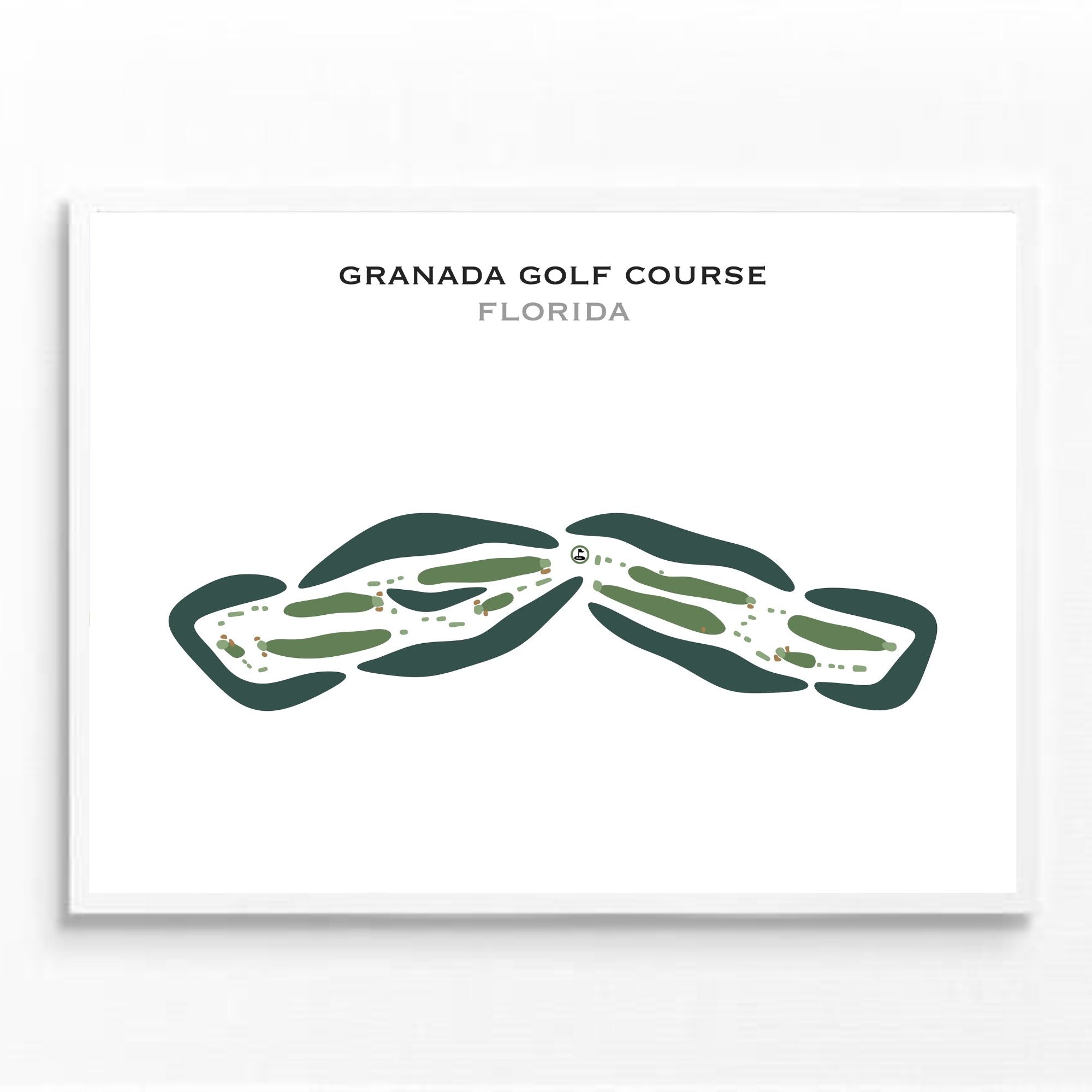 Granada Golf Course, Florida - Printed Golf Courses