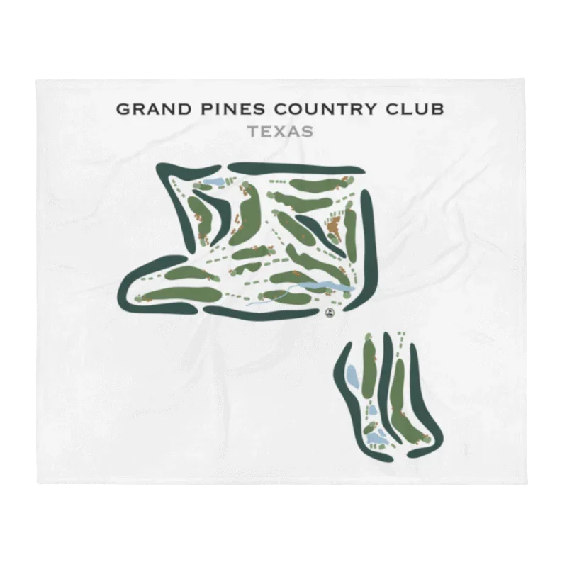 Grand Pines Country Club, Texas - Printed Golf Course