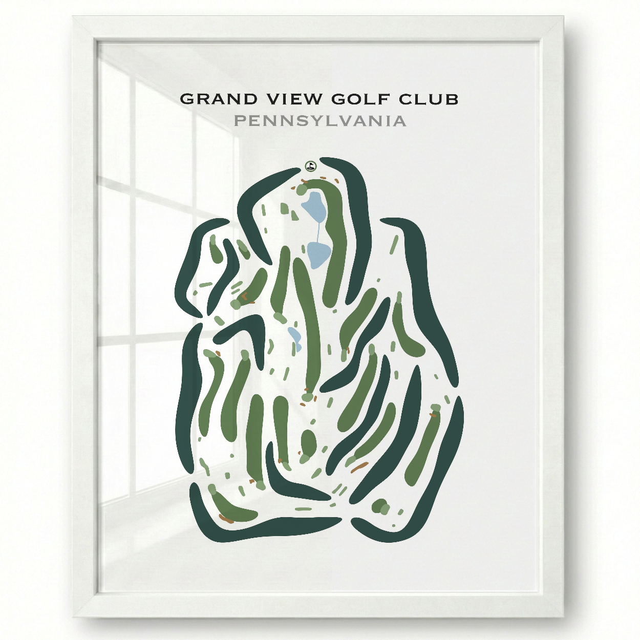 Grand View Golf Club, Pennsylvania - Printed Golf Courses