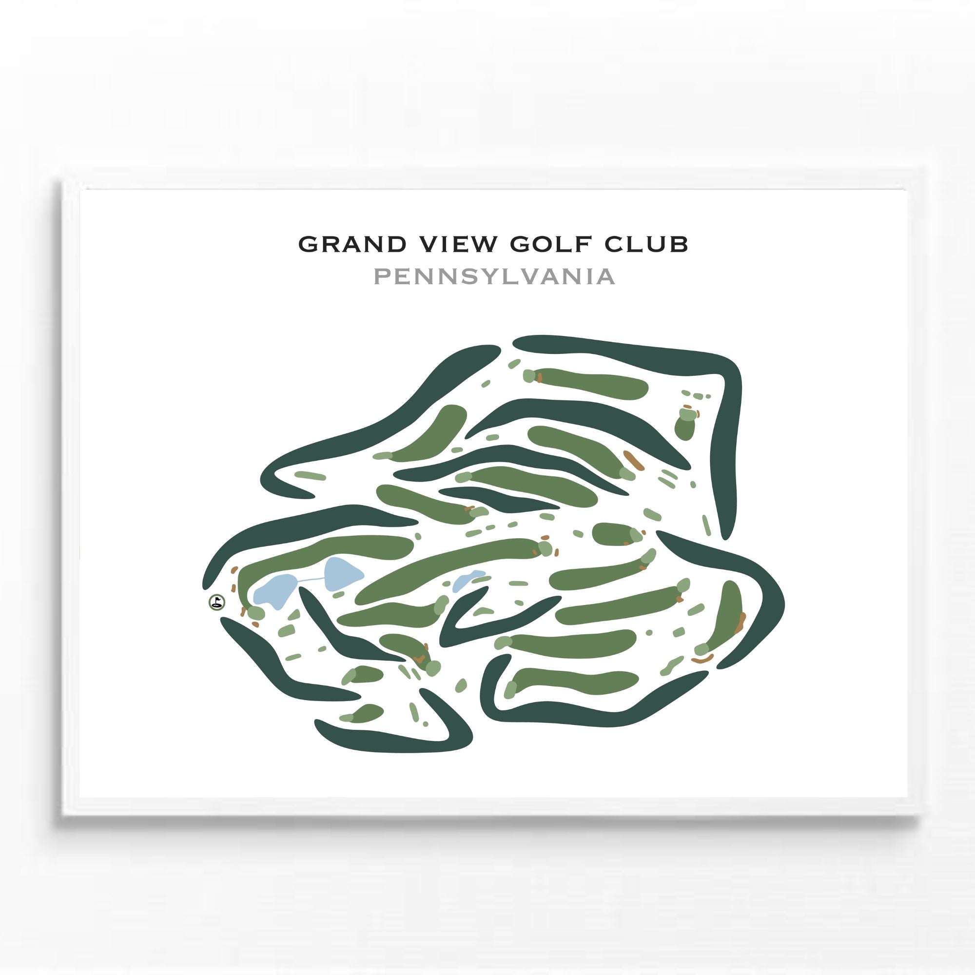 Grand View Golf Club, Pennsylvania - Printed Golf Courses