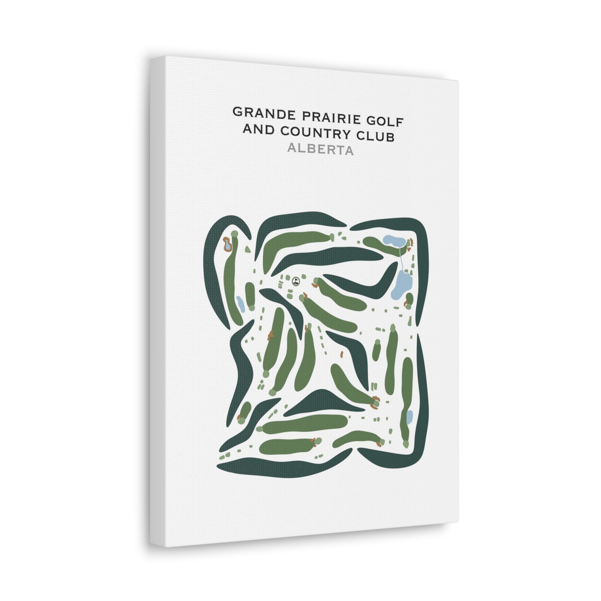 Grande Prairie Golf & Country Club, Alberta, Canada - Printed Golf Courses
