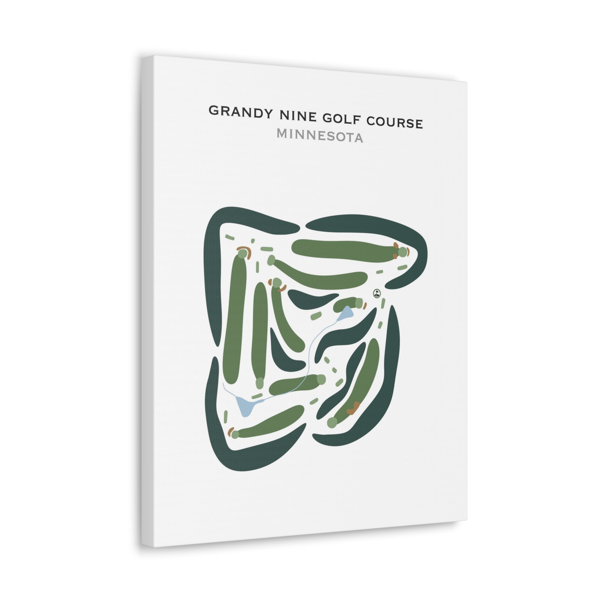 Grandy Nine Golf Course, Minnesota - Printed Golf Courses
