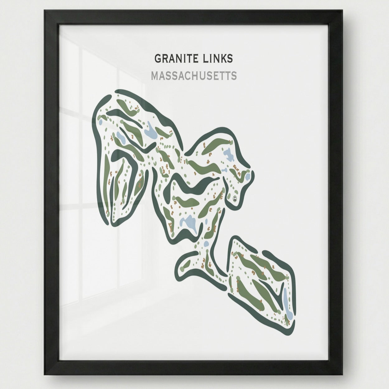 Granite Links Golf Club, Quincy, Massachusetts - Printed Golf Courses