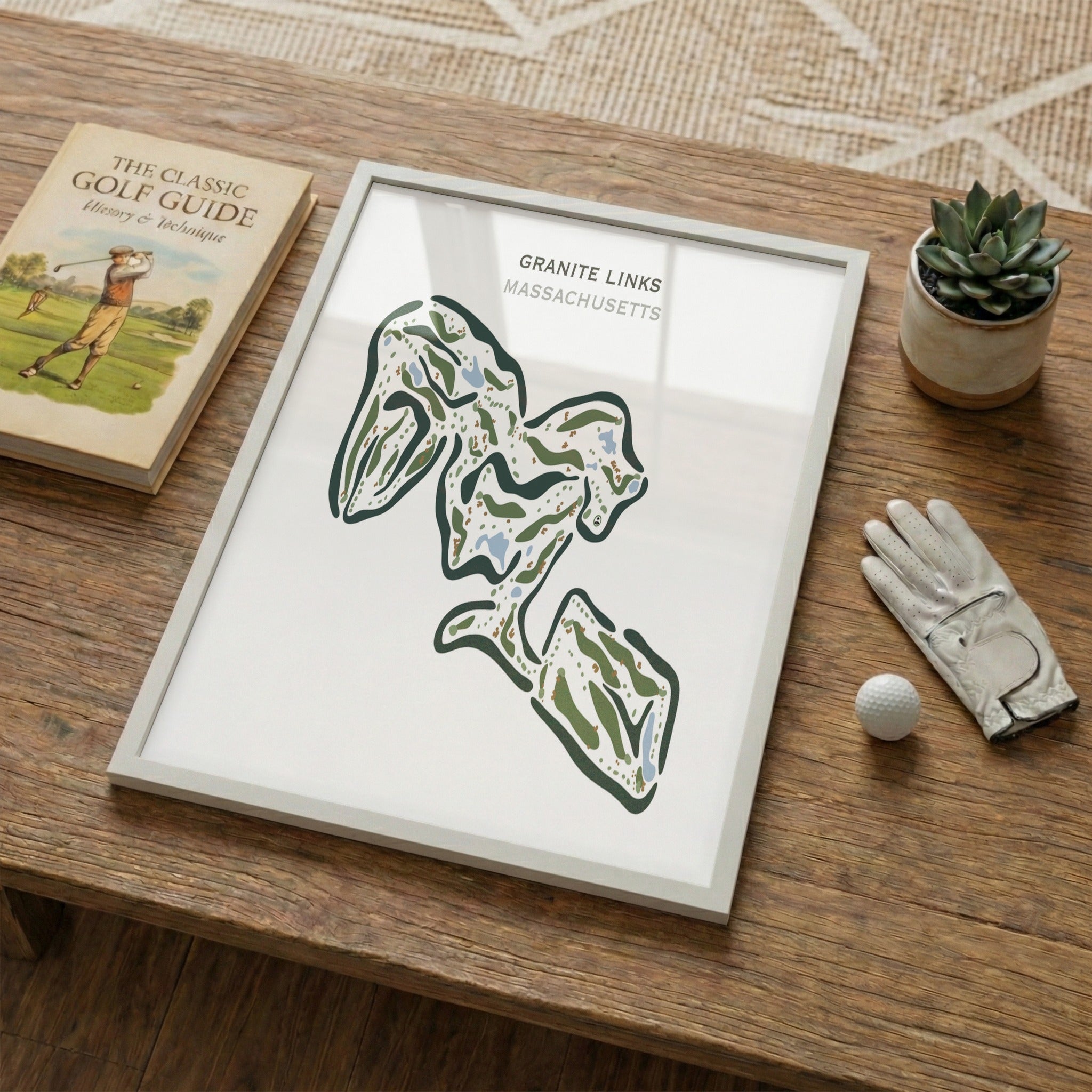 Granite Links Golf Club, Quincy, Massachusetts - Printed Golf Courses