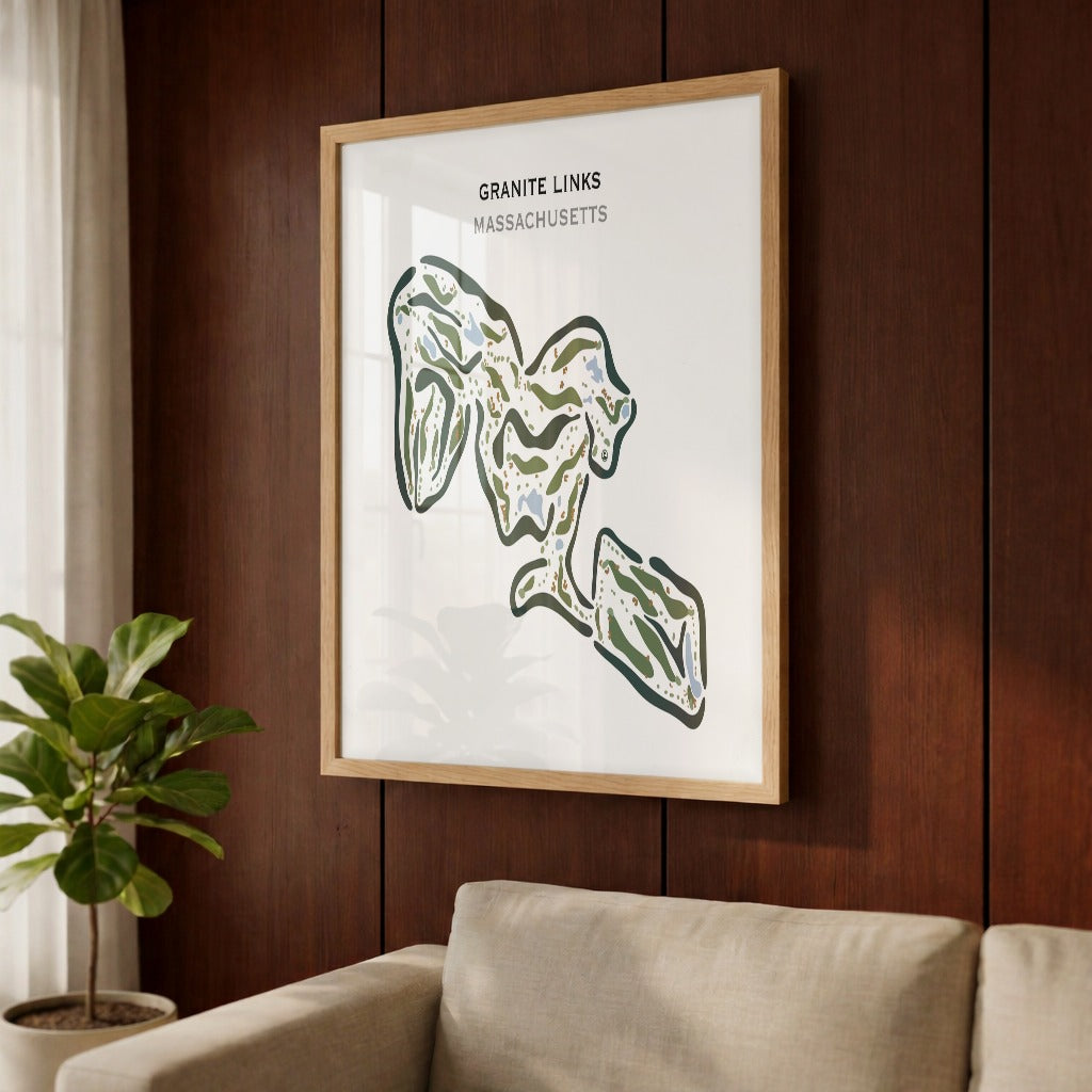Granite Links Golf Club, Quincy, Massachusetts - Printed Golf Courses
