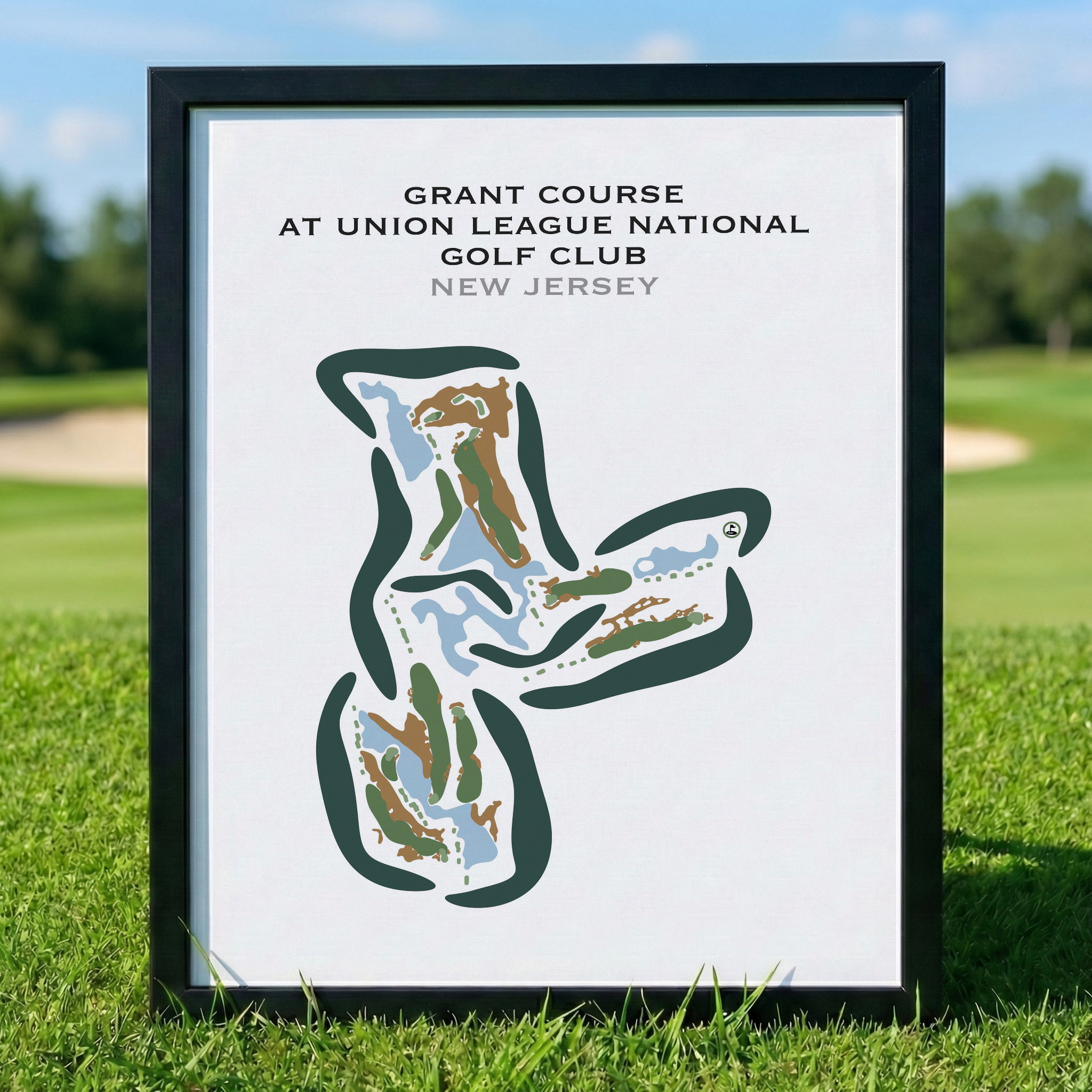 Grant Course at Union League National Golf Club, New Jersey - Printed Golf Courses