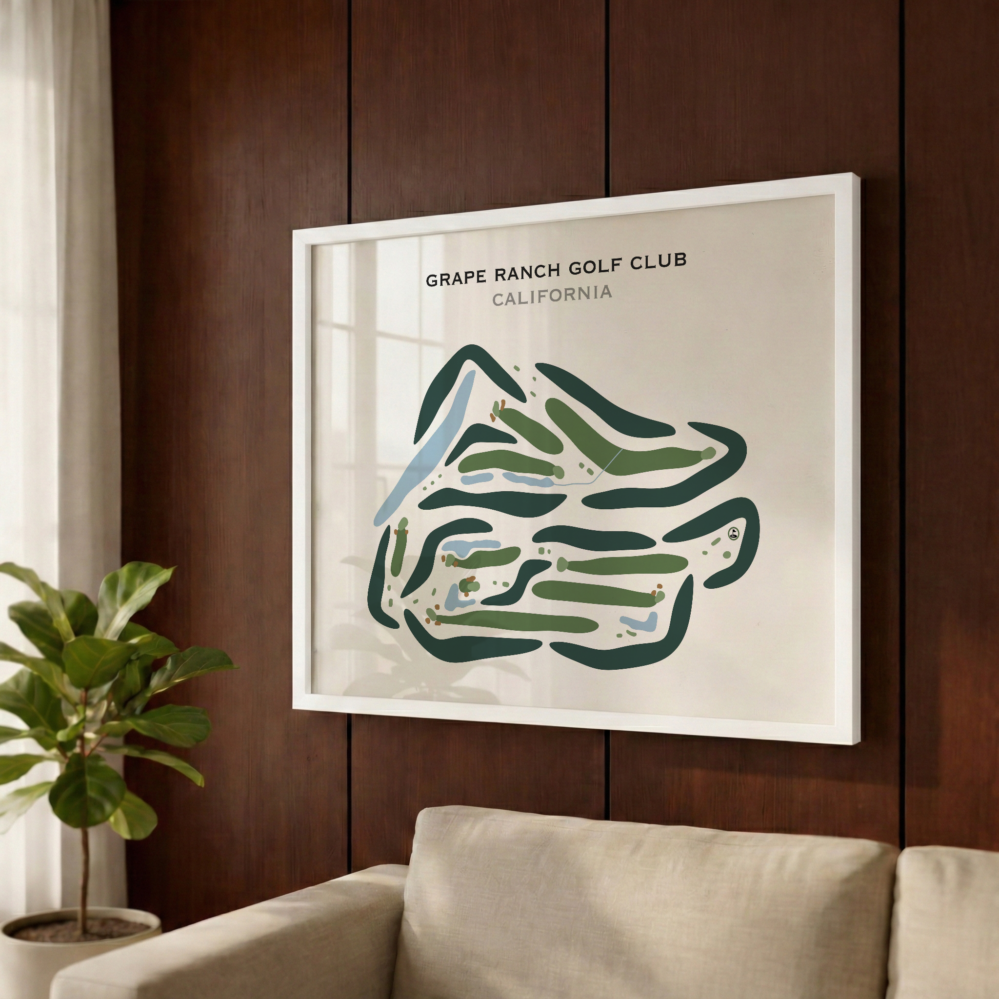 Grape Ranch Golf Club, California - Printed Golf Courses