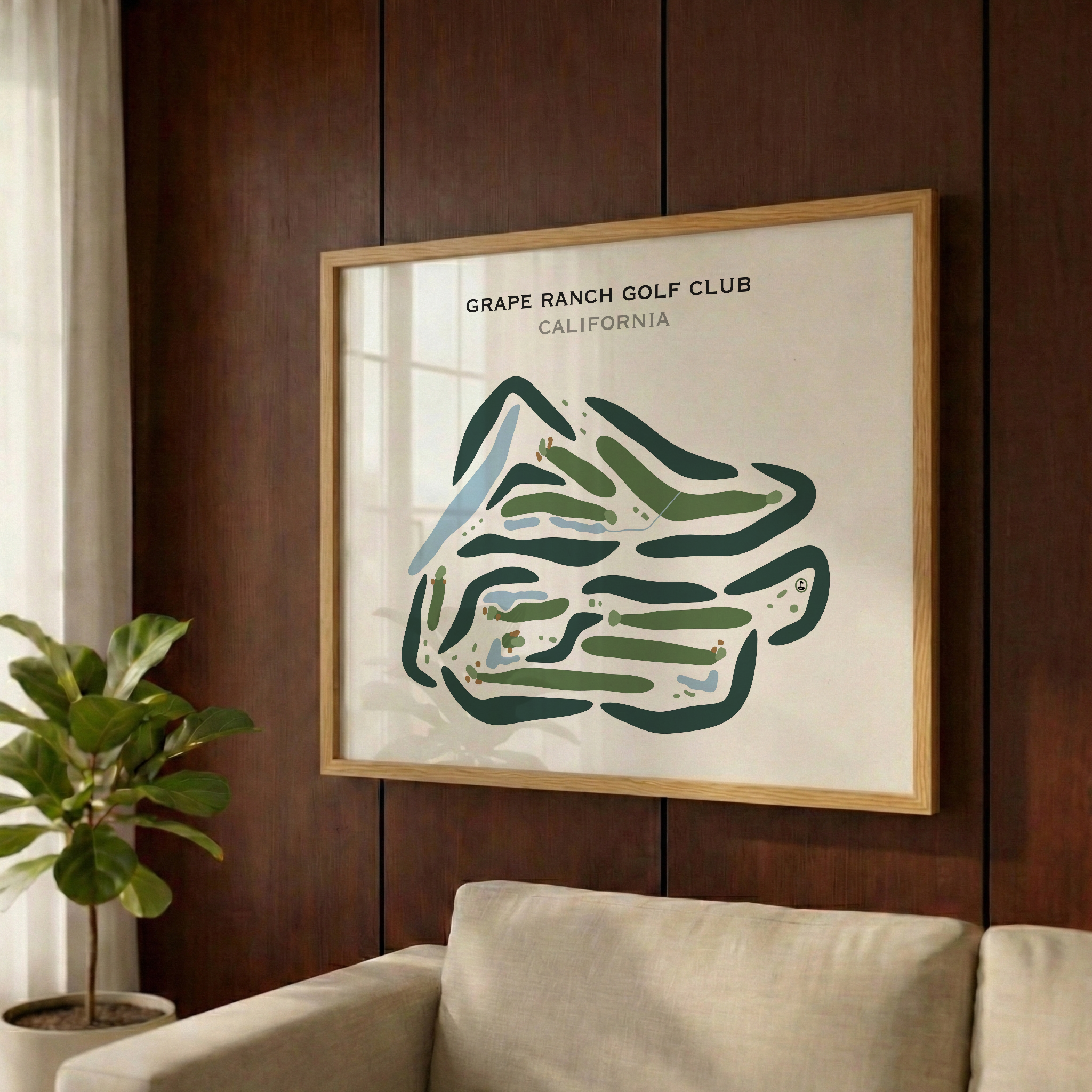 Grape Ranch Golf Club, California - Printed Golf Courses