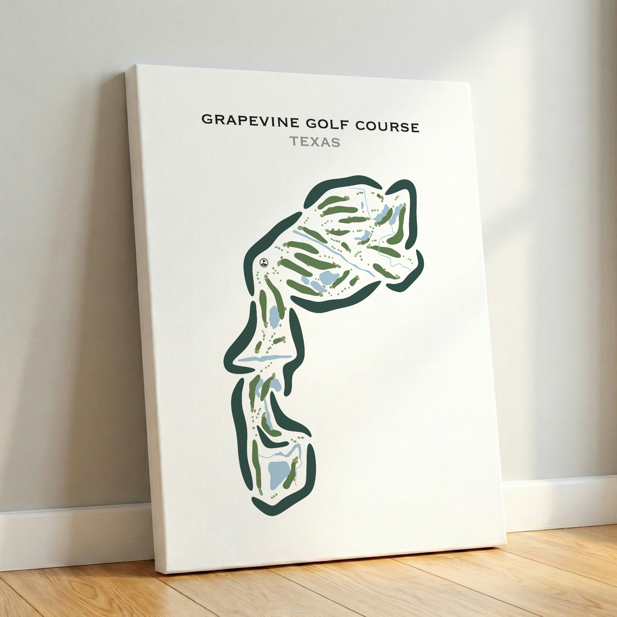 Grapevine Golf Course, Texas - Printed Golf Courses