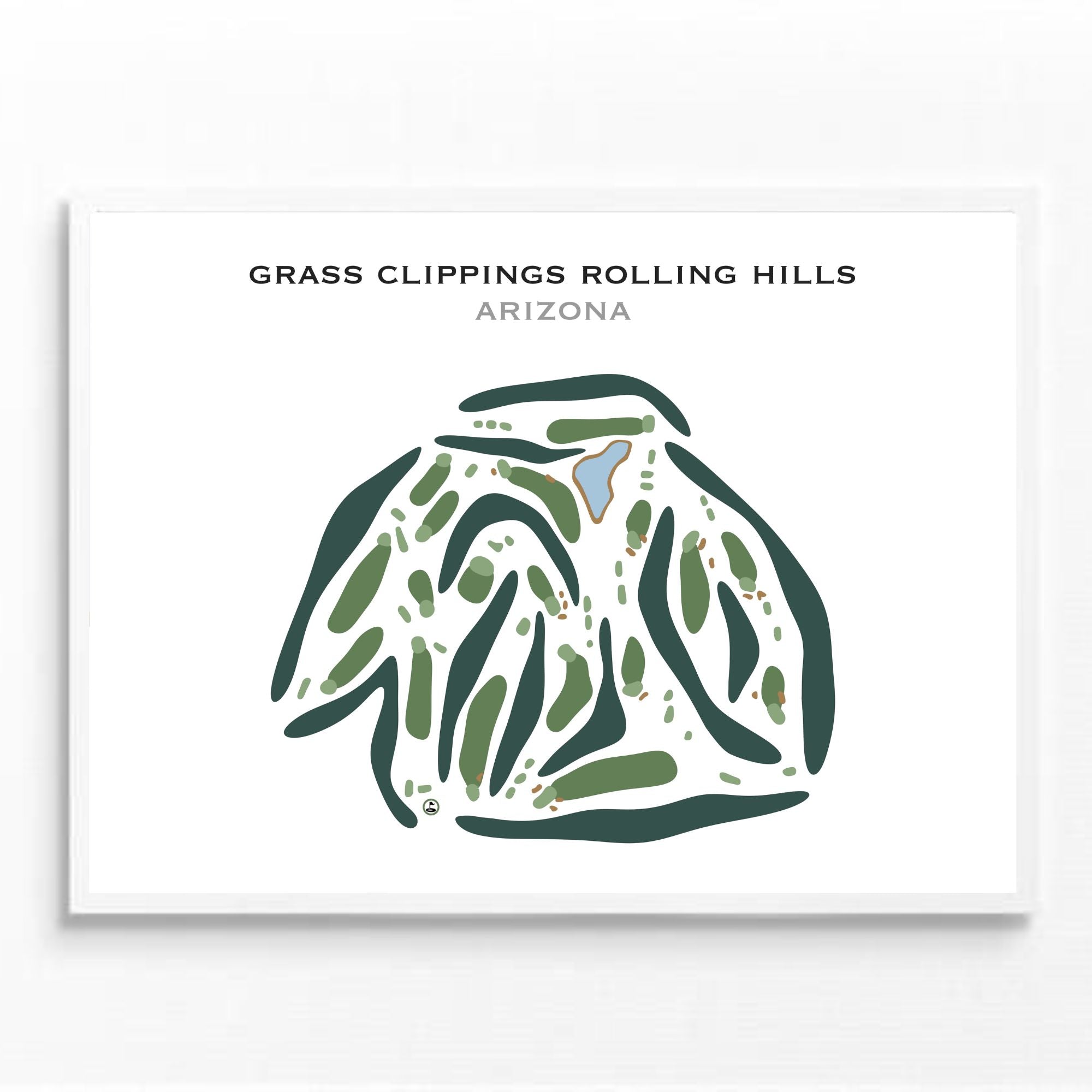 Grass Clippings Rolling Hills, Arizona - Printed Golf Courses